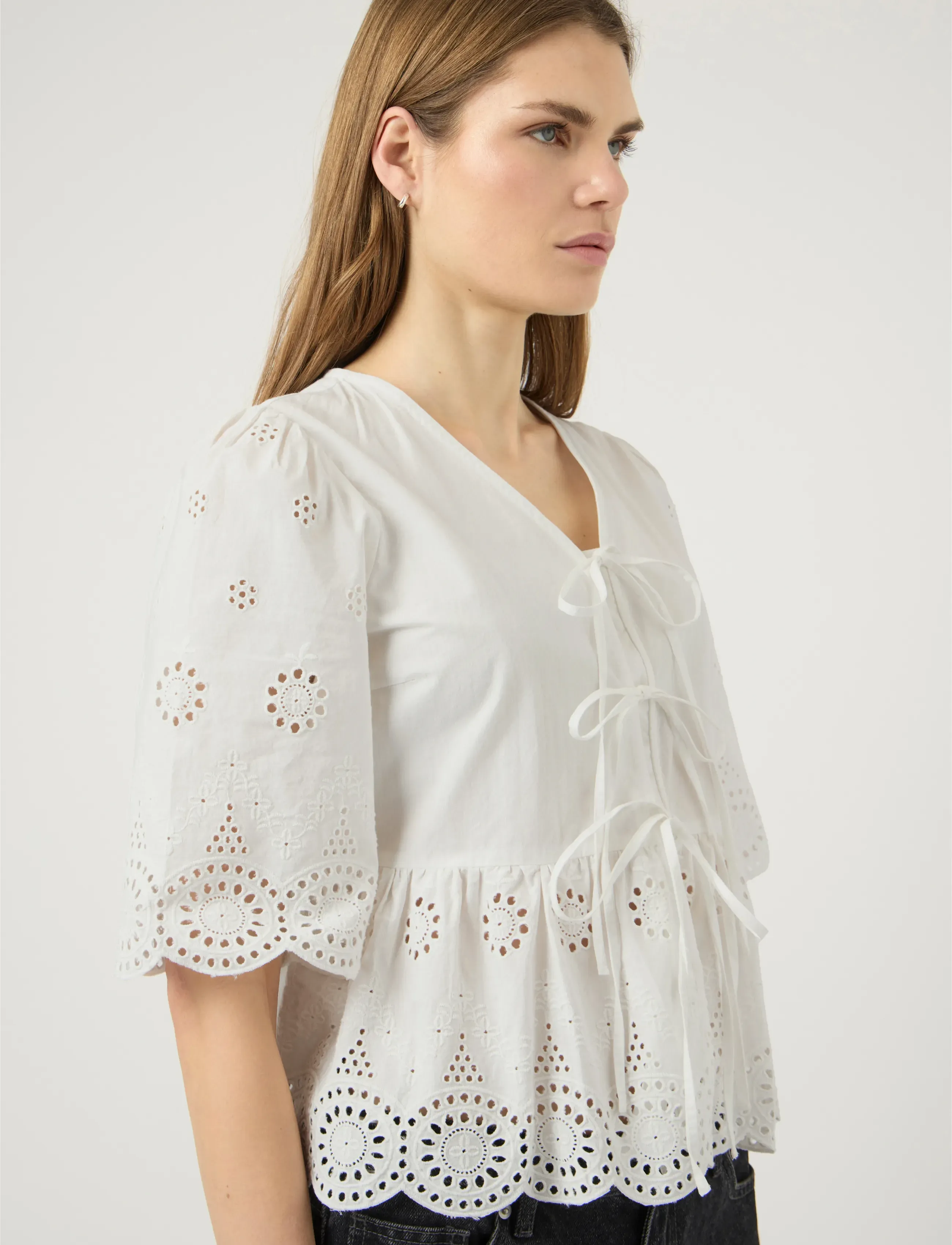 YAS Yascornelia 2/4 Tie Top S. Noos blusar dam – bild 6