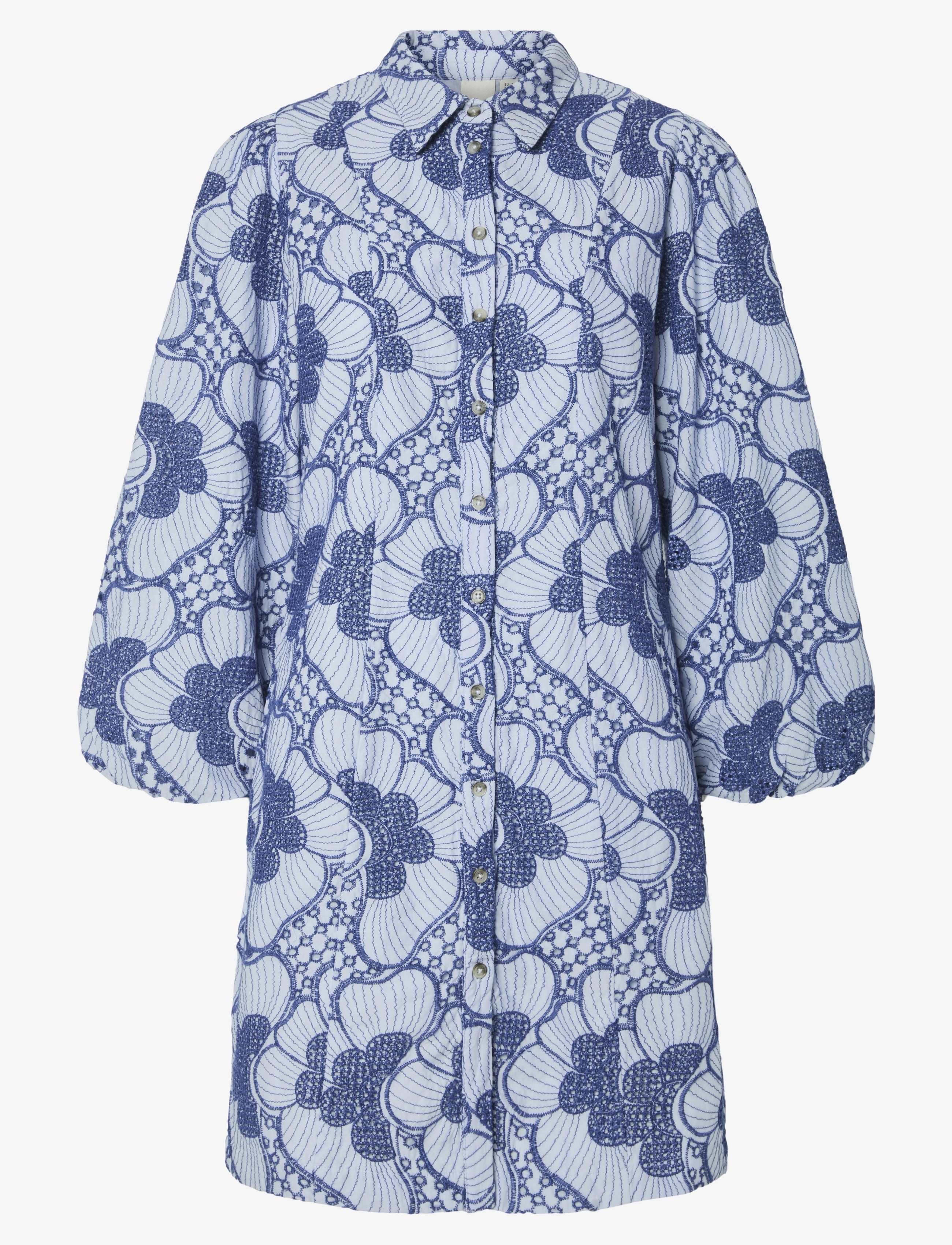 YAS YASSABBIE 7/8 SHIRT DRESS S. - EX - Riided - KENTUCKY BLUE / blue