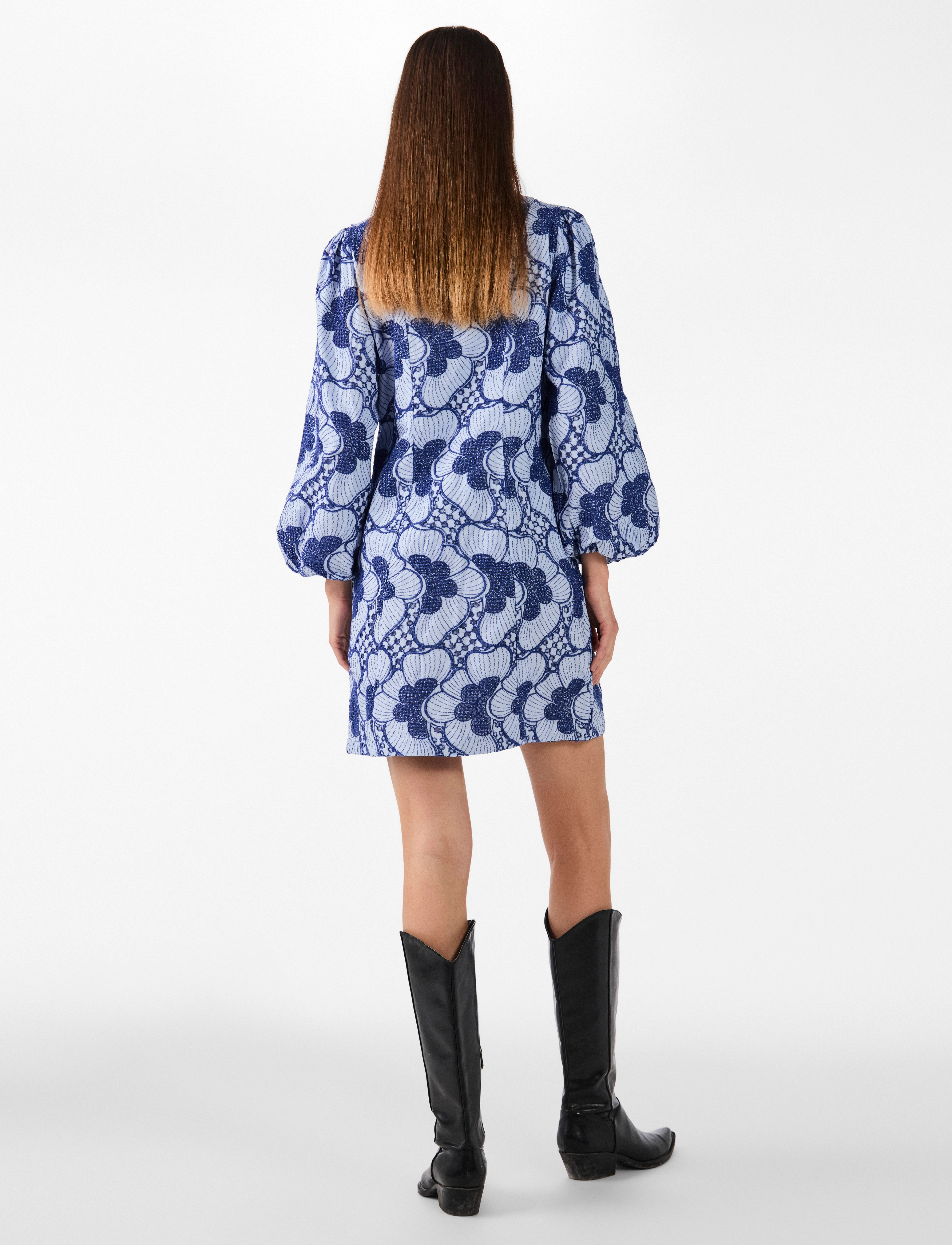 YAS - YASSABBIE 7/8 SHIRT DRESS S. - EX - kentucky blue - 3