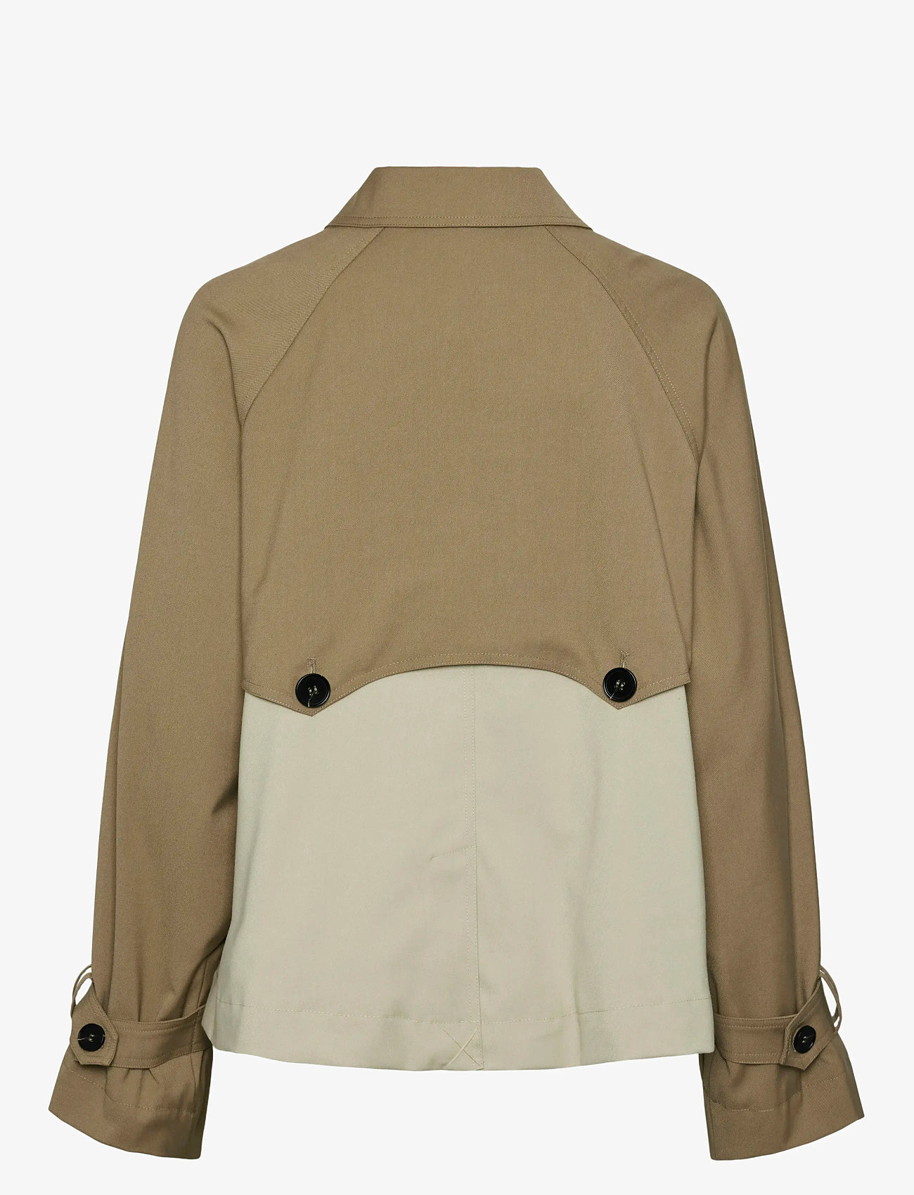 YAS - YASTURBO SHORT TRENCHCOAT - trenchcoats - lead gray - 2