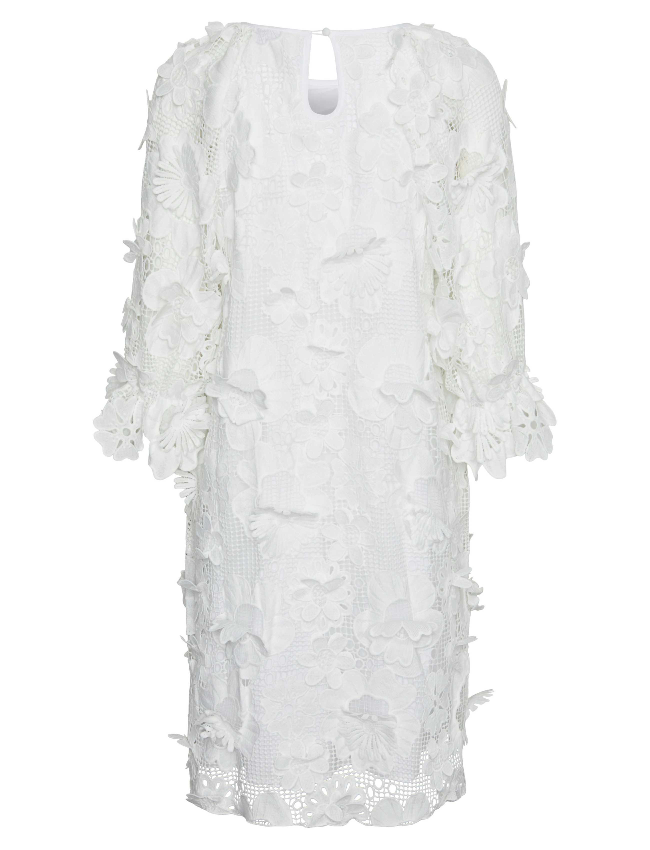 YAS - YASTREA 3/4 DRESS - SHOW - konfirmationstøj - star white - 2
