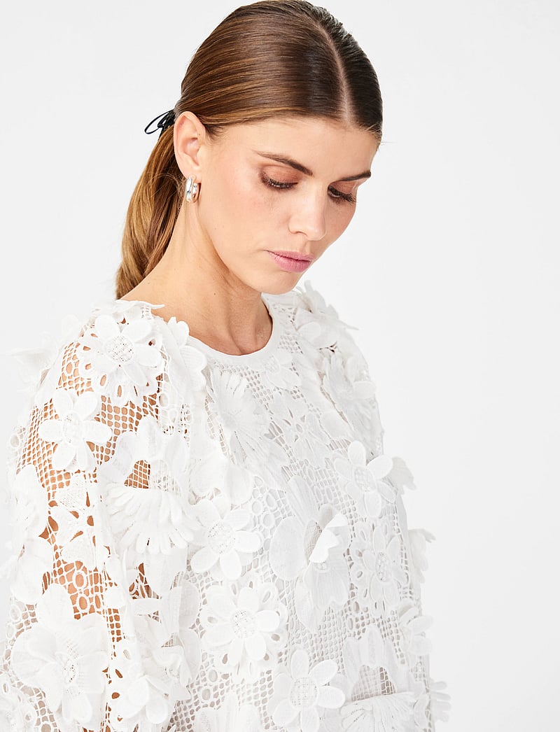 YAS - YASTREA 3/4 DRESS - SHOW - partykleider - star white - 5