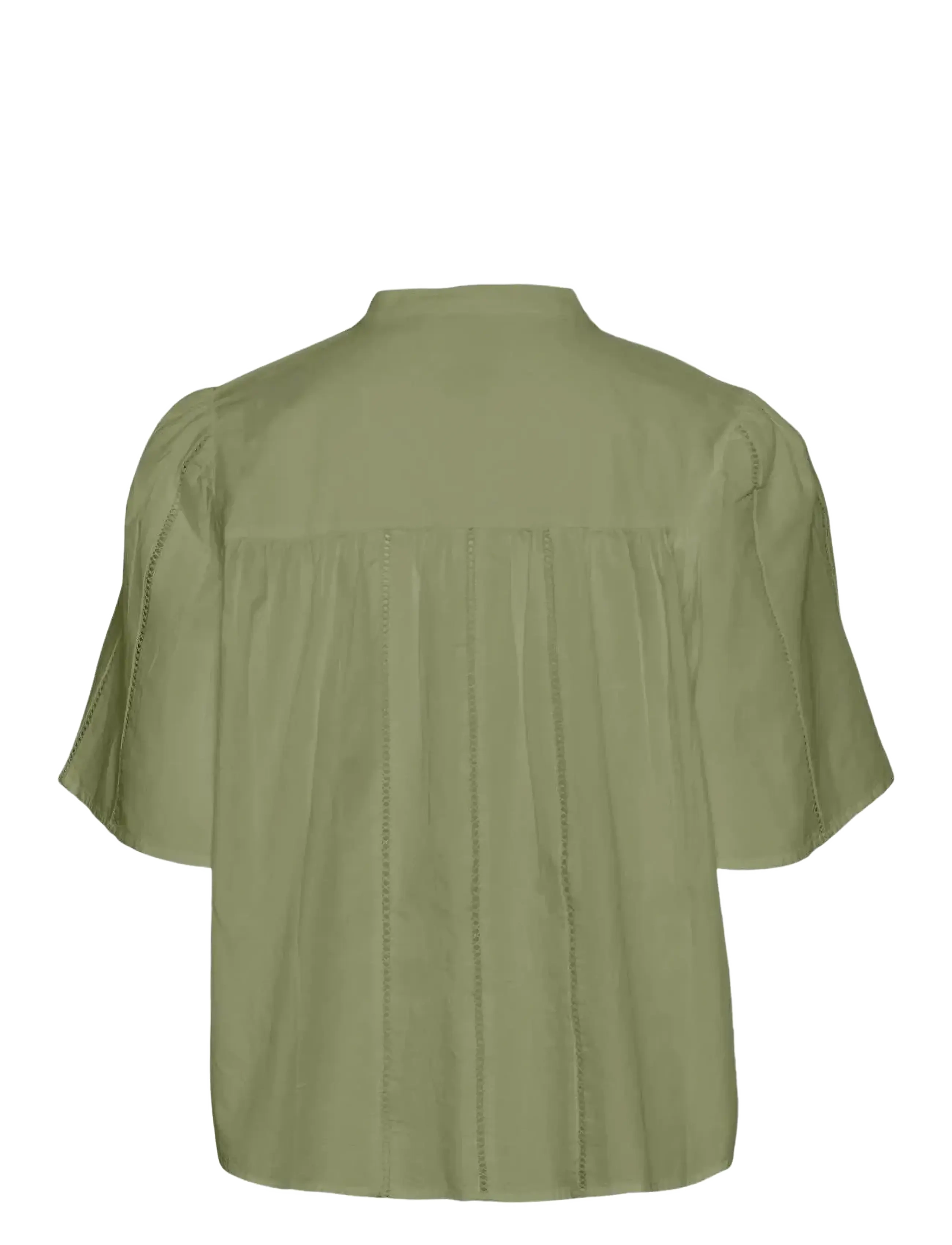 YAS - YASGUNIA 2/4 SHIRT S. - kurzämlige blusen - sage - 1