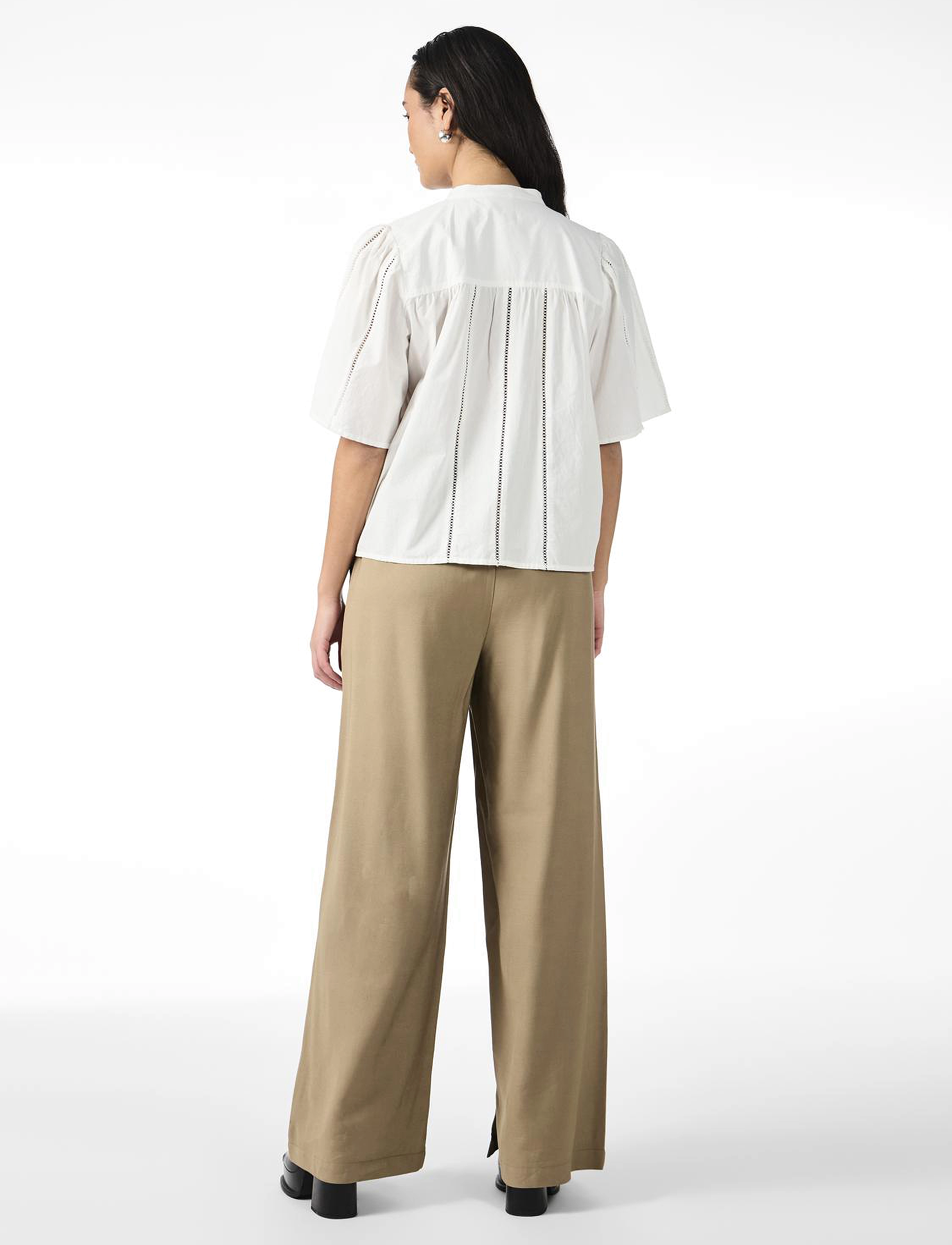 YAS - YASGUNIA 2/4 SHIRT S. - star white - 3