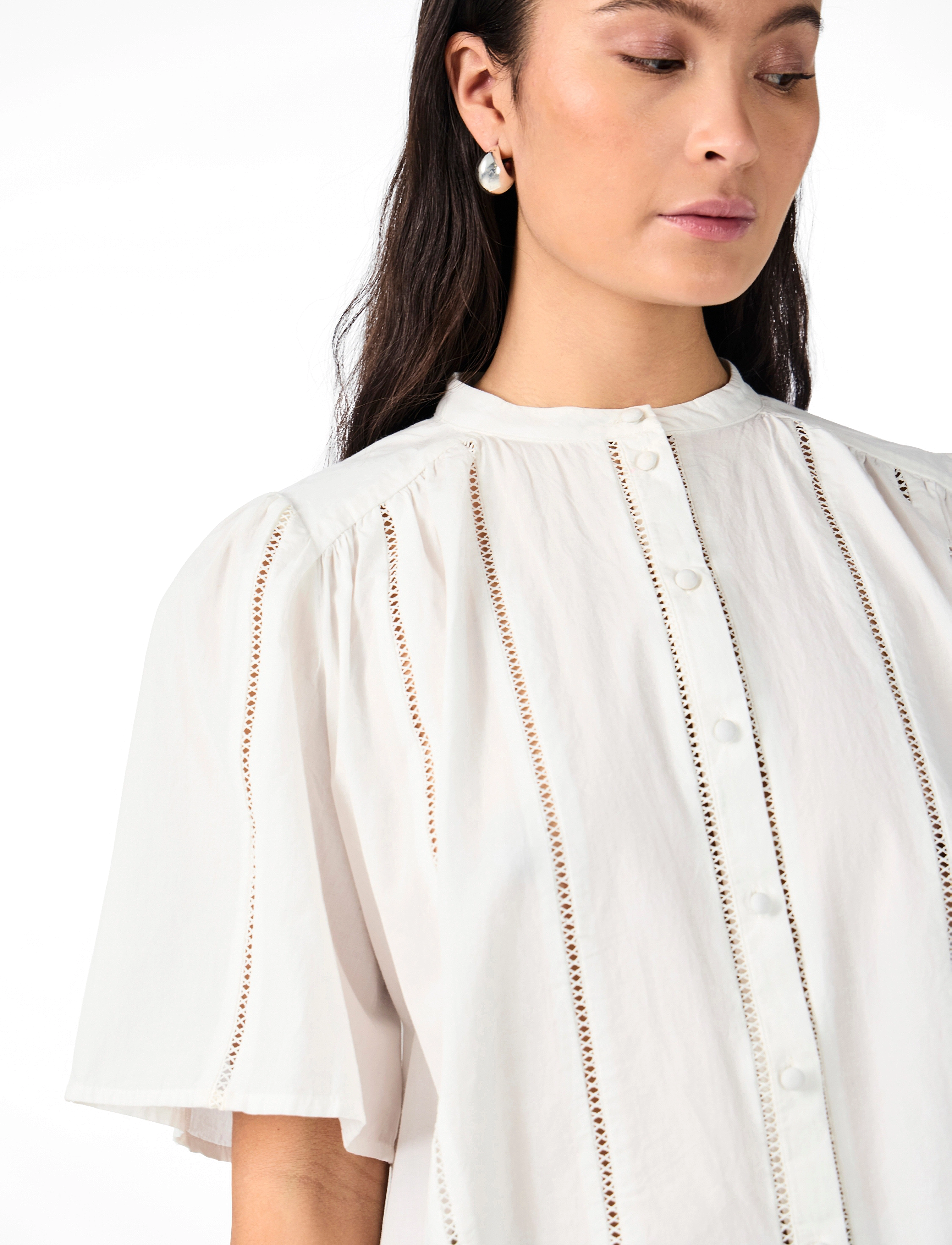 YAS - YASGUNIA 2/4 SHIRT S. - star white - 5