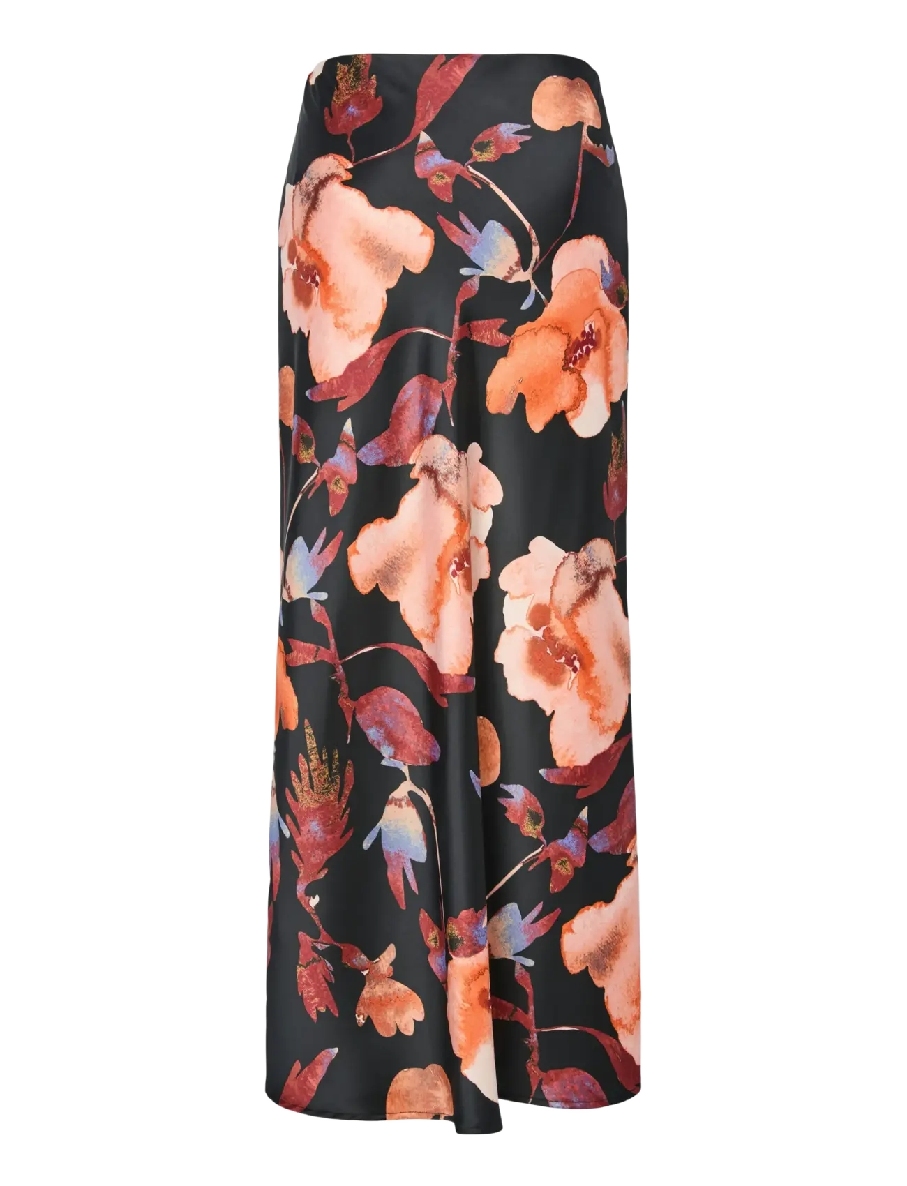 YAS - YASPELLA HW MAXI SKIRT S. NOOS - jupes en satin - black - 1