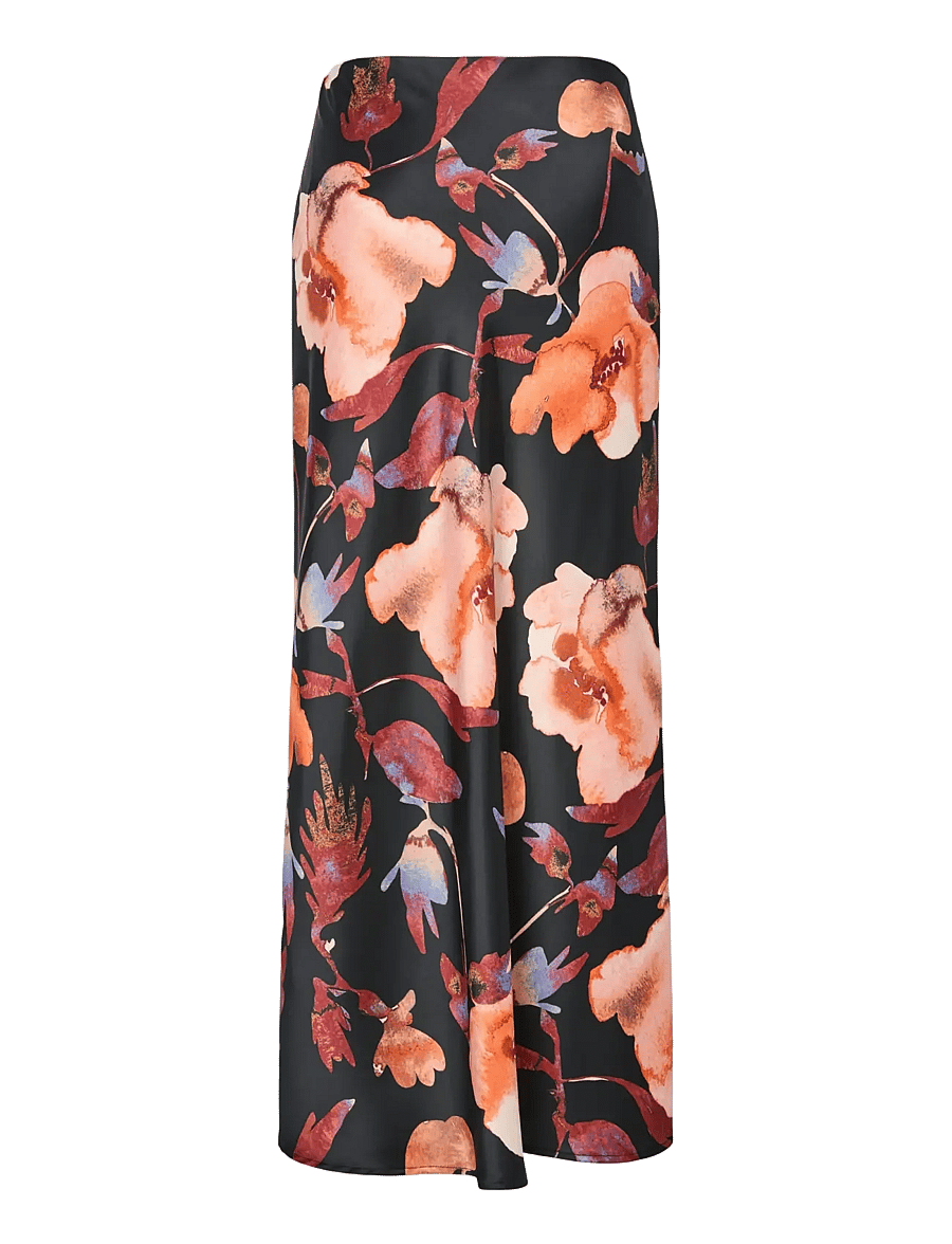 YAS - YASPELLA HW MAXI SKIRT S. NOOS - satiinseelikud - black - 1