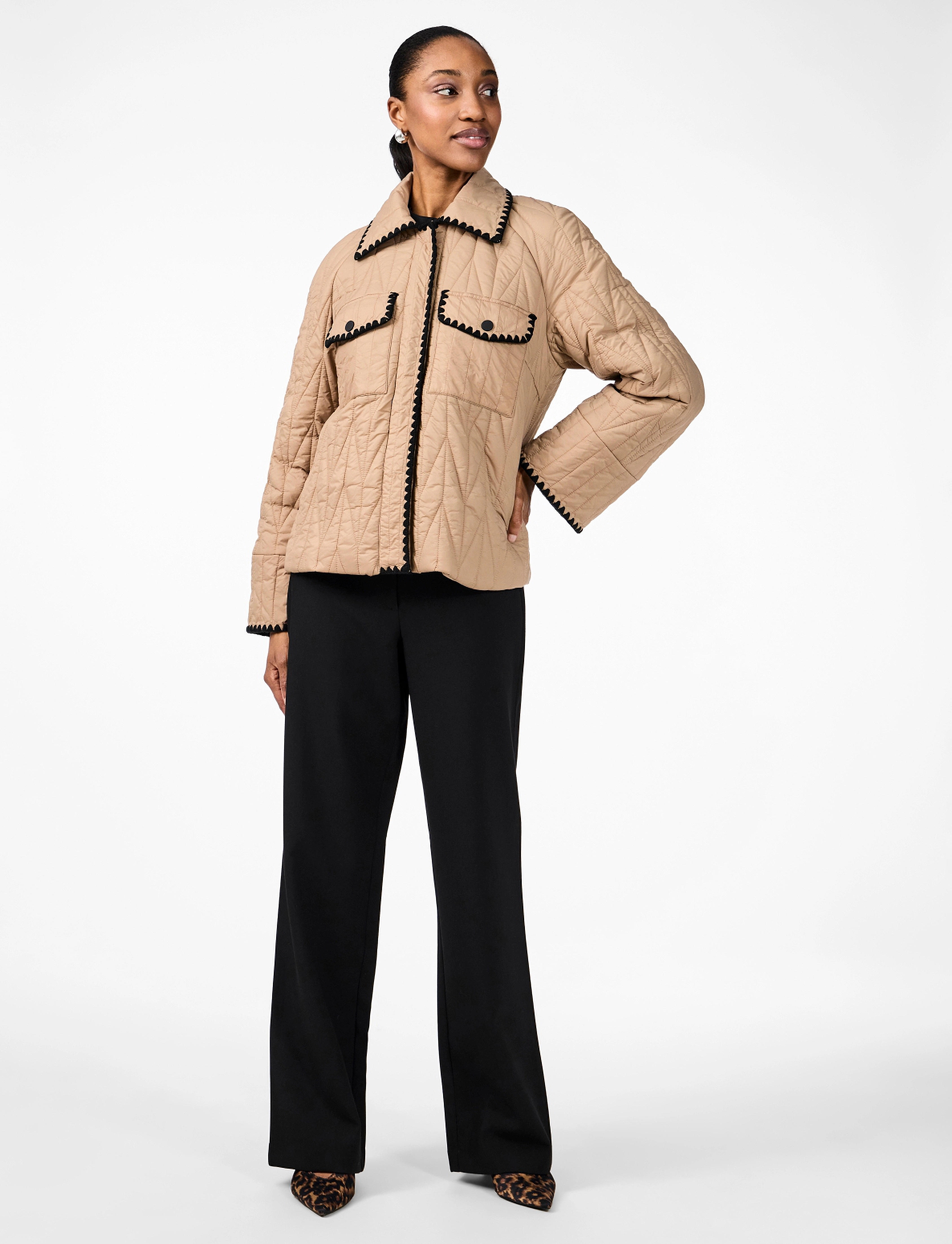 YAS - YASLUJA PADDED JACKET - overtøj - tigers eye - 4