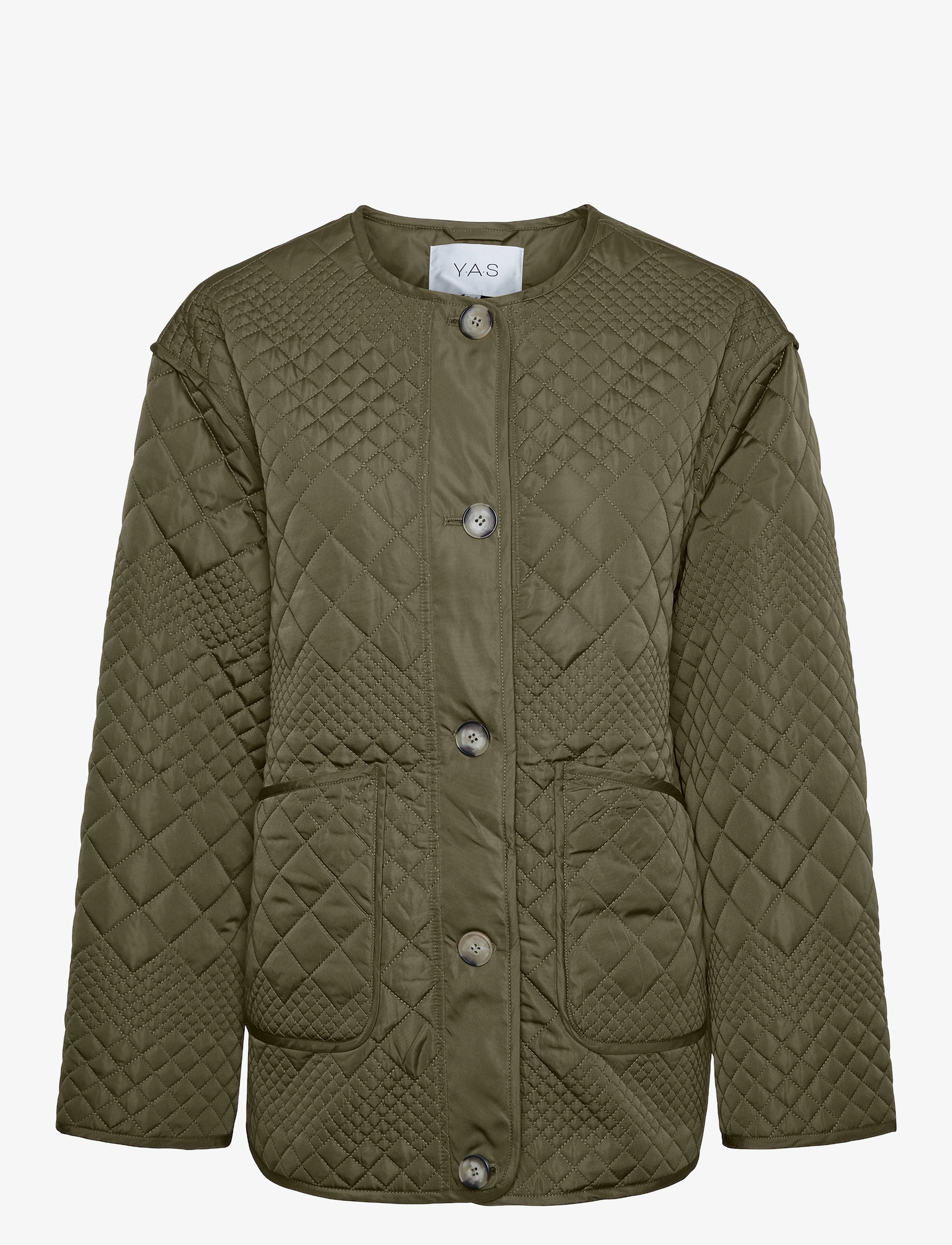YAS YASLAURIE LS PADDED JACKET S. NOOS - Tøj - CAPERS / green
