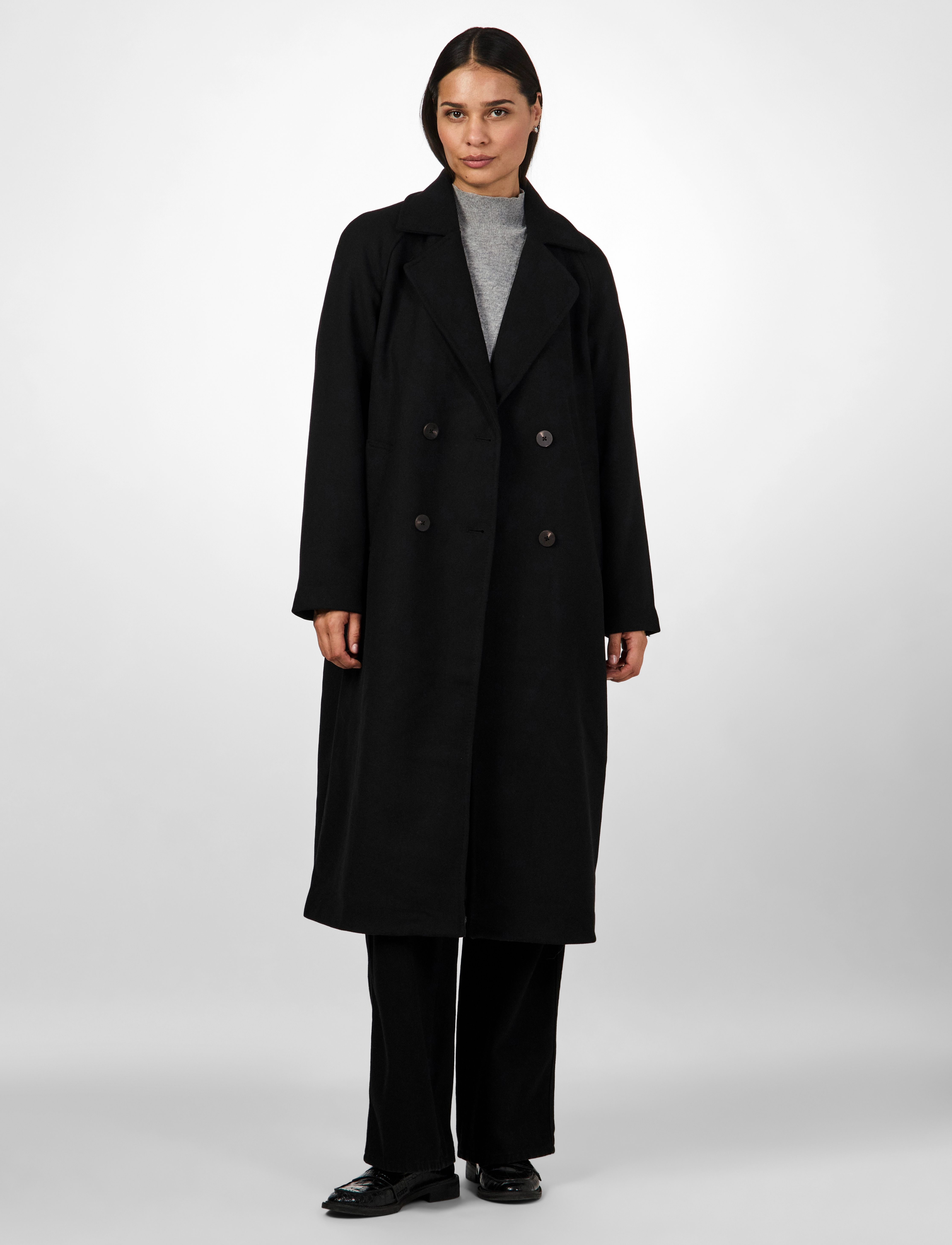 YAS - YASMARGOT LS LONG COAT S. NOOS - black - 4
