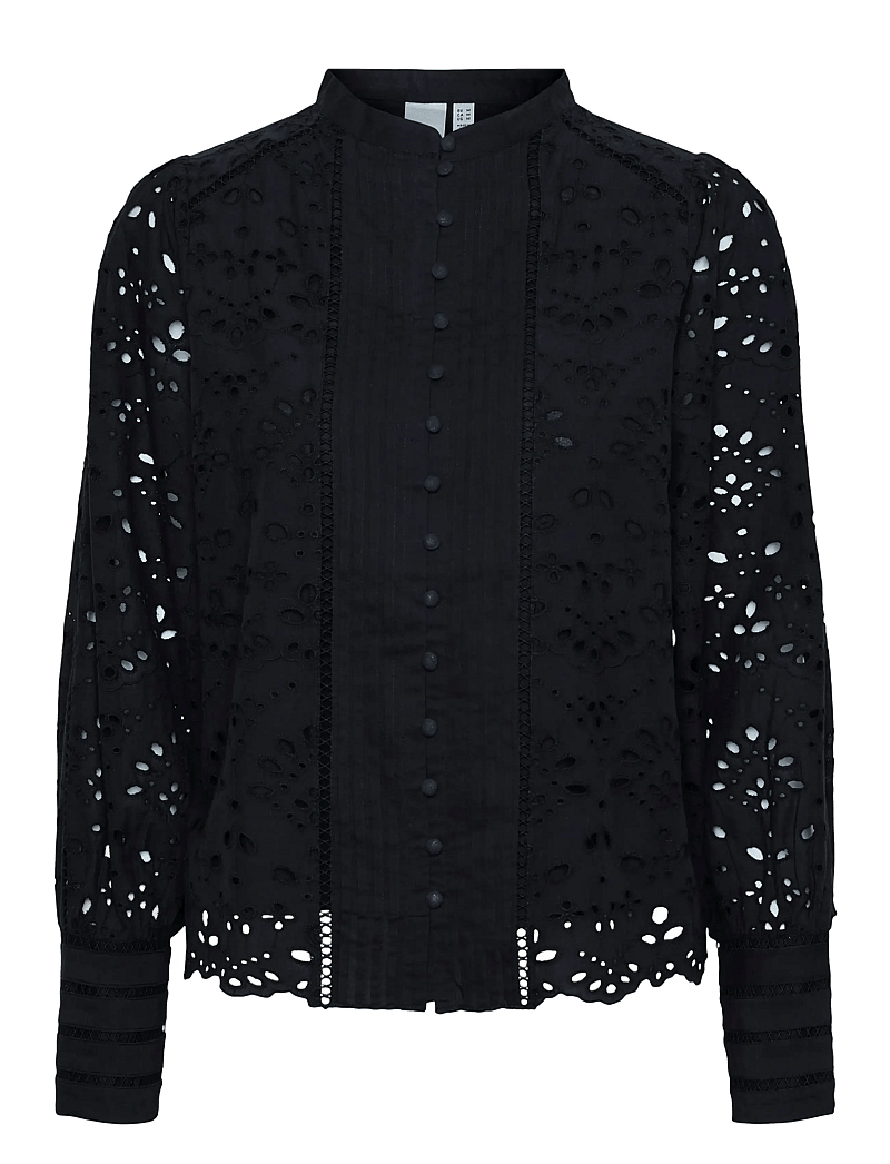 YAS - YASALESSIA LS SHIRT S. NOOS - långärmade skjortor - black - 1