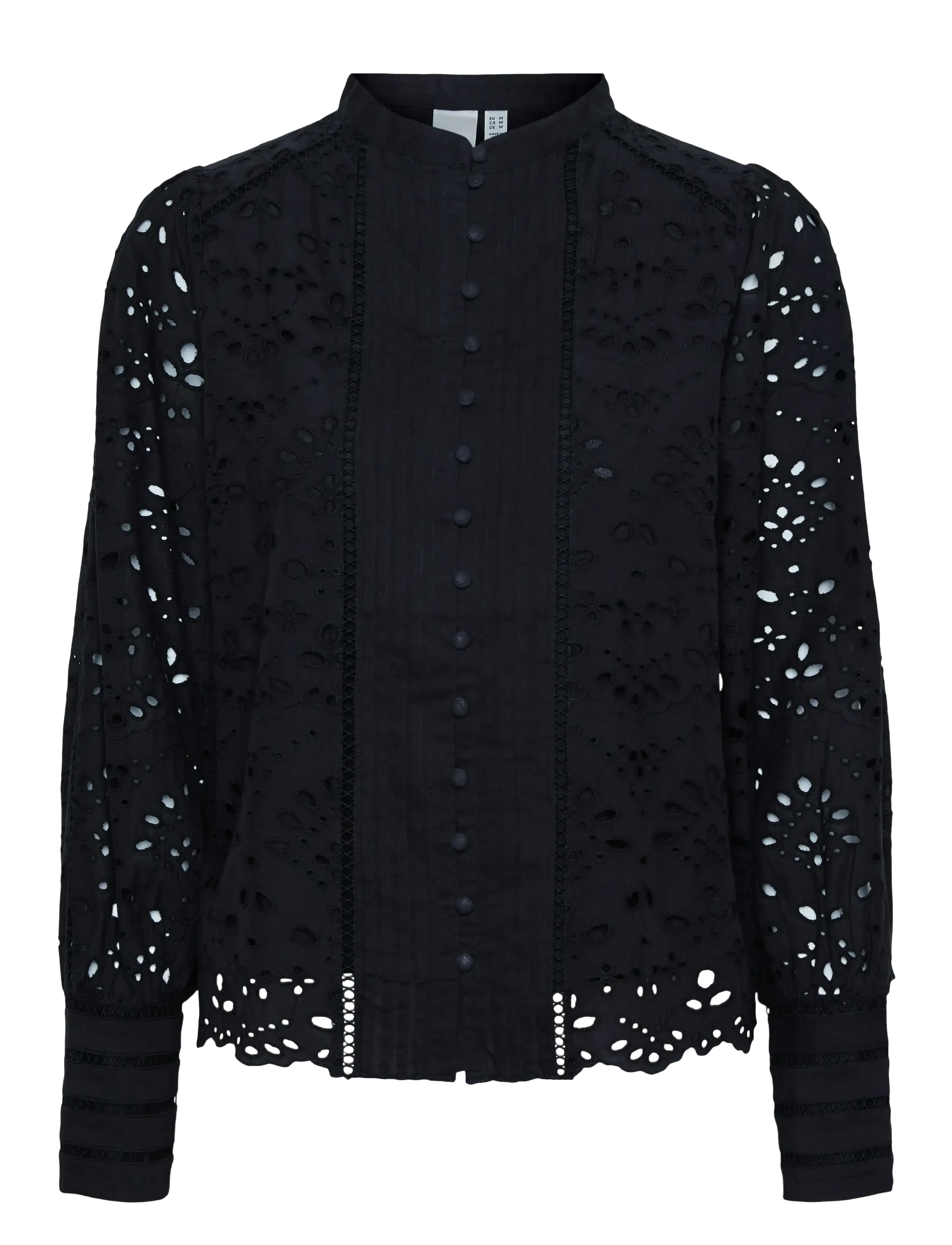 YAS YASALESSIA LS SHIRT S. NOOS - Tøj - BLACK / black