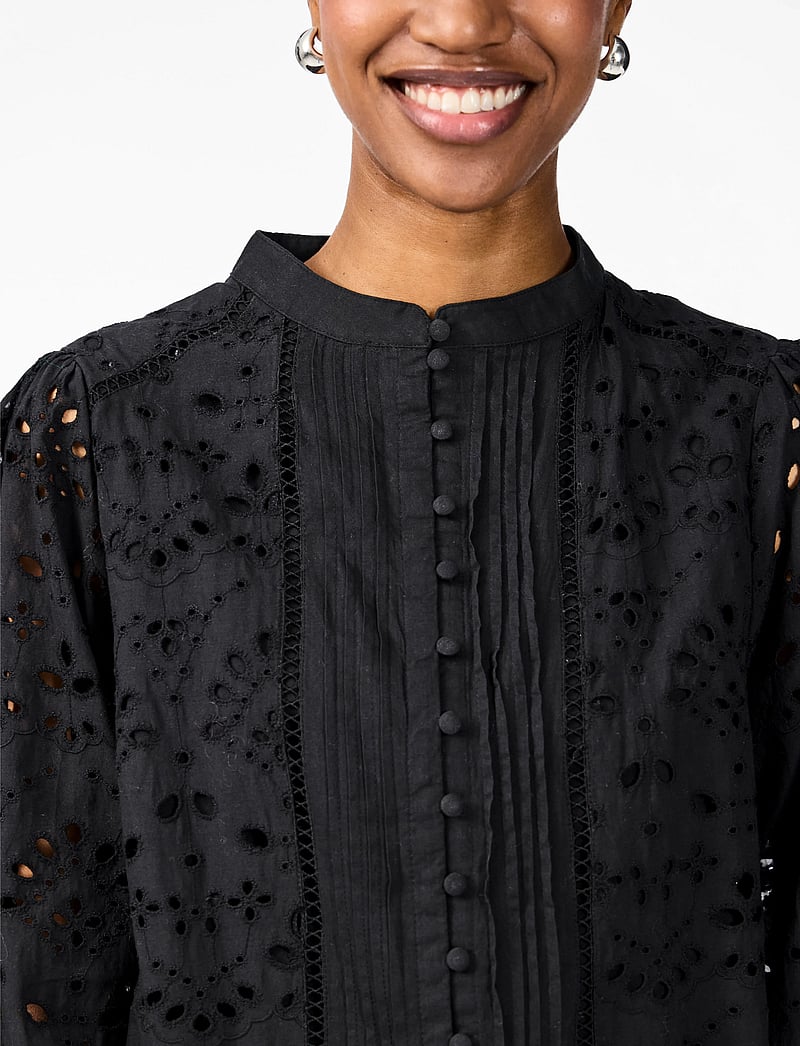 YAS - YASALESSIA LS SHIRT S. NOOS - långärmade skjortor - black - 4