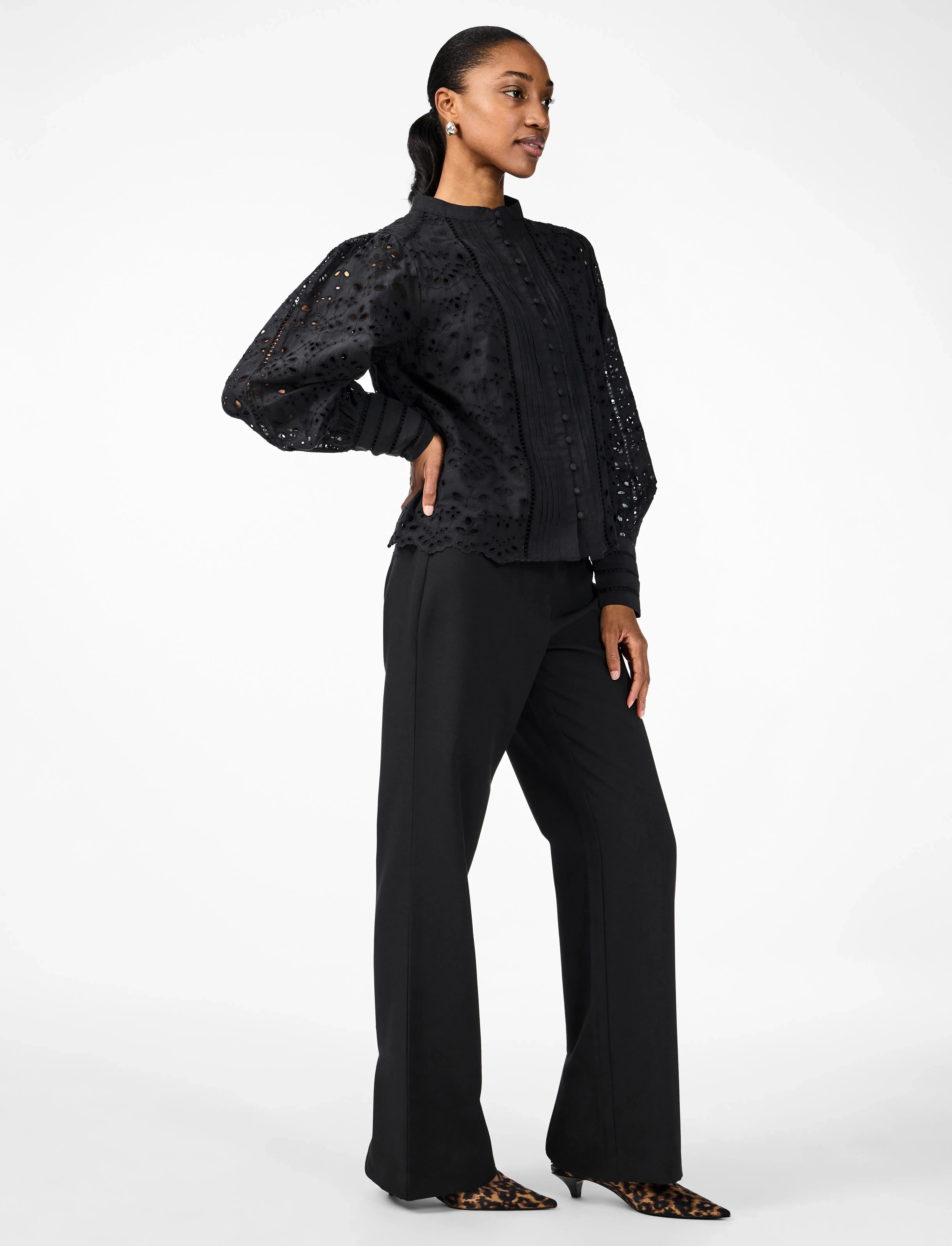 YAS - YASALESSIA LS SHIRT S. NOOS - long-sleeved shirts - black - 5
