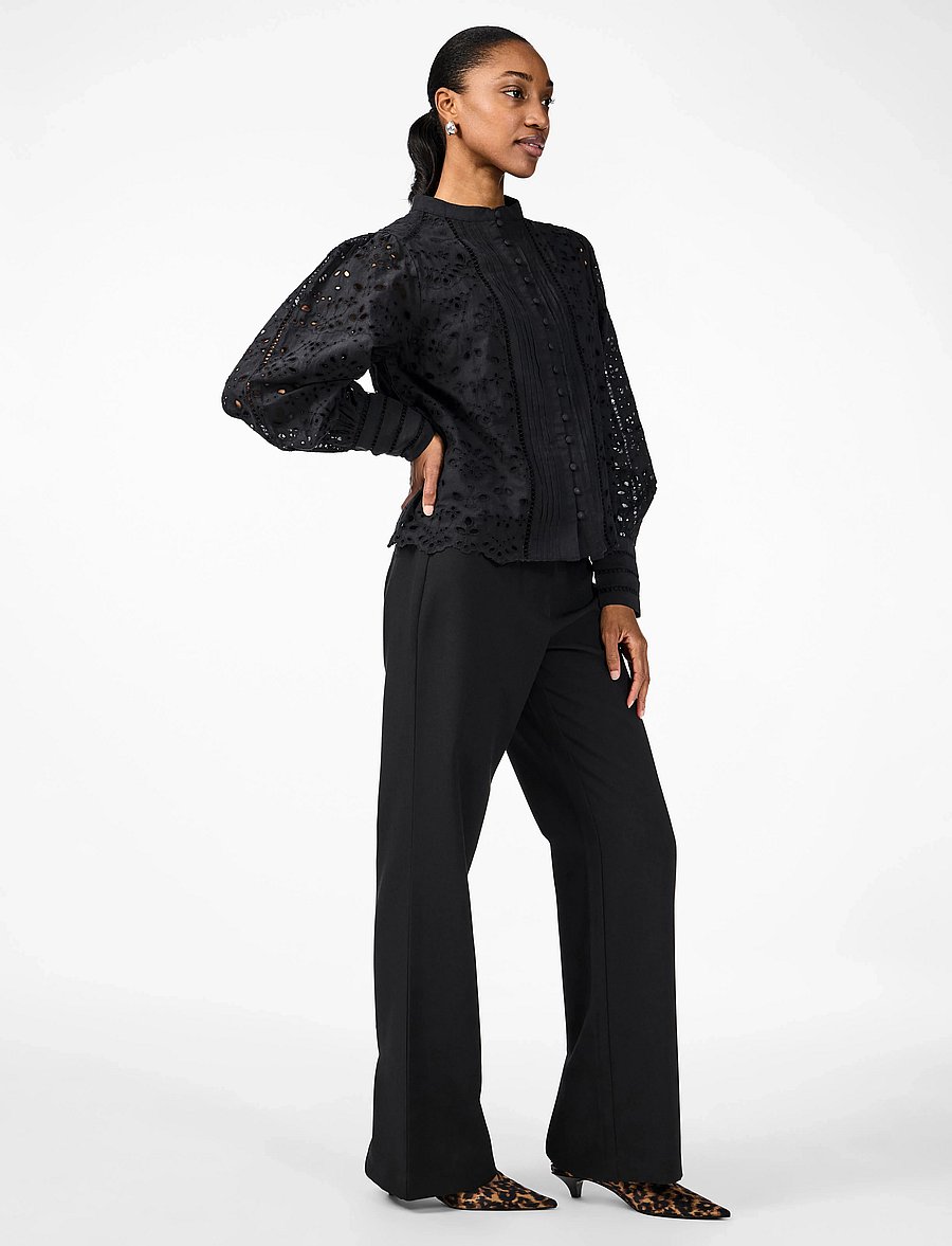 YAS - YASALESSIA LS SHIRT S. NOOS - krekli ar garām piedurknēm - black - 5