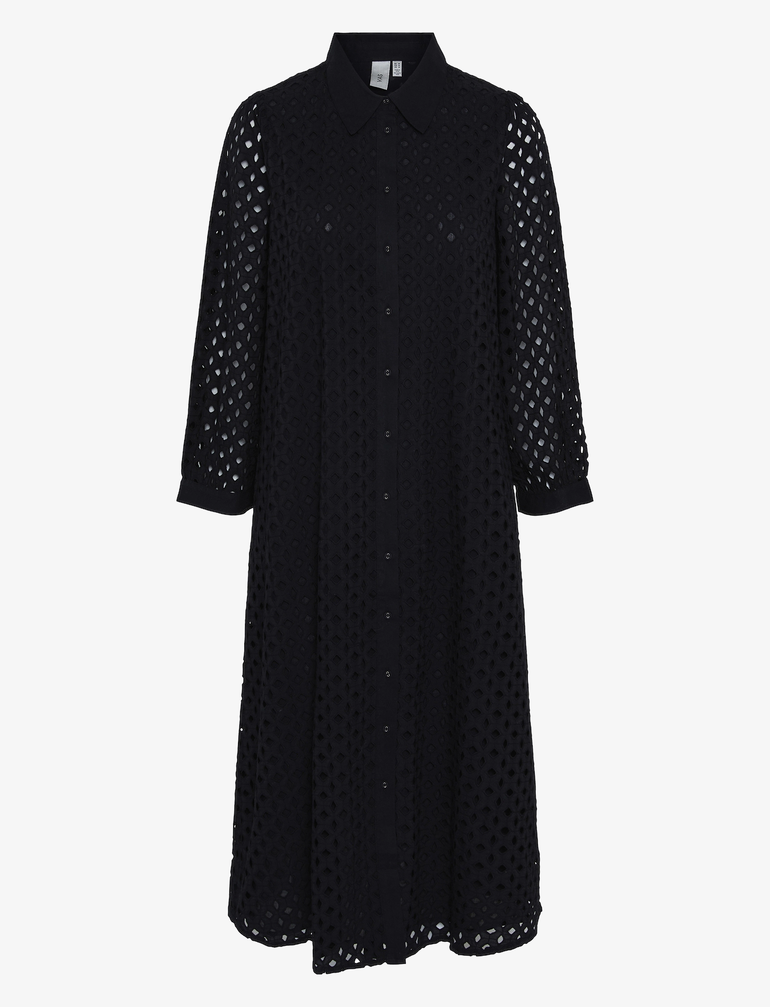 YAS YASJOSANNE 7/8 MIDI DRESS S. NOOS - Kleidung - BLACK / black