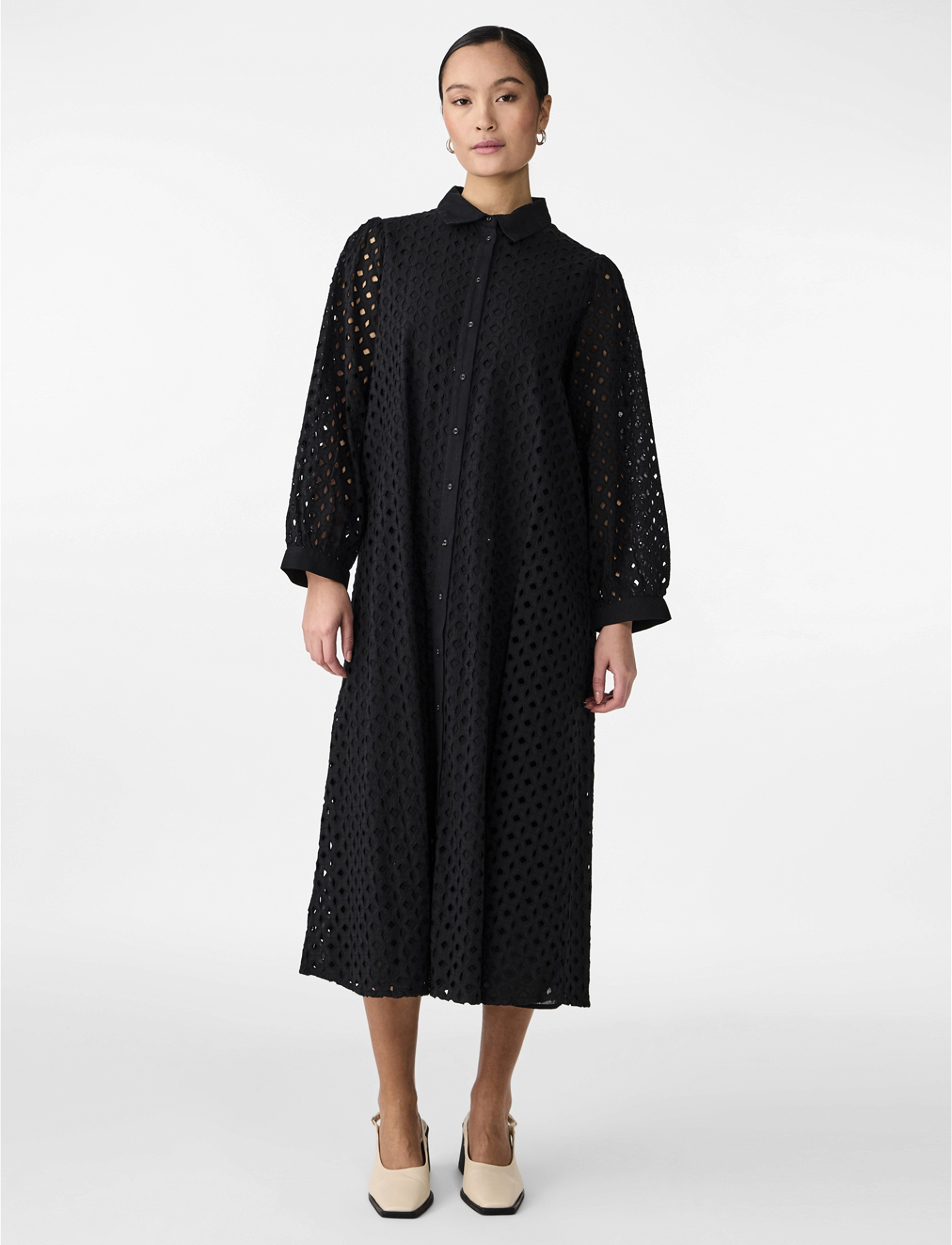 YAS YASJOSANNE 7/8 MIDI DRESS S. NOOS - Abendkleider - BLACK / black
