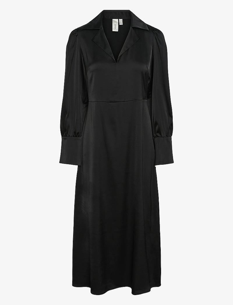 YAS - YASPELLA LS LONG DRESS S. NOOS - skjortekjoler - black - 1