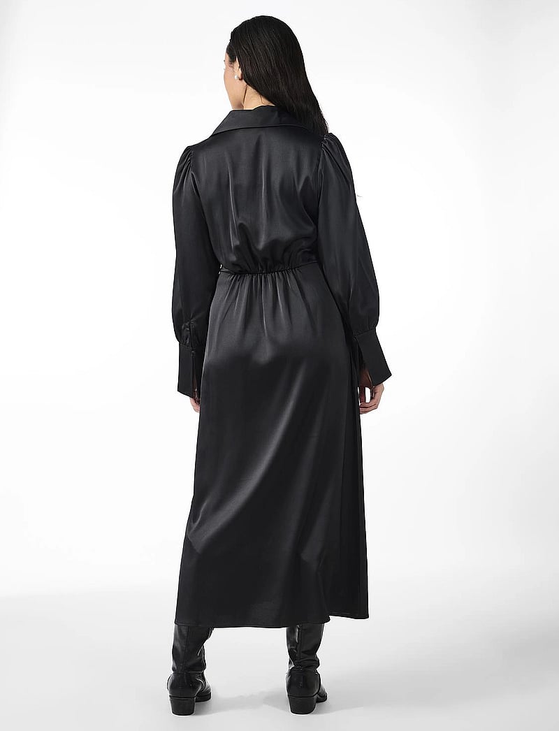 YAS - YASPELLA LS LONG DRESS S. NOOS - skjortekjoler - black - 3