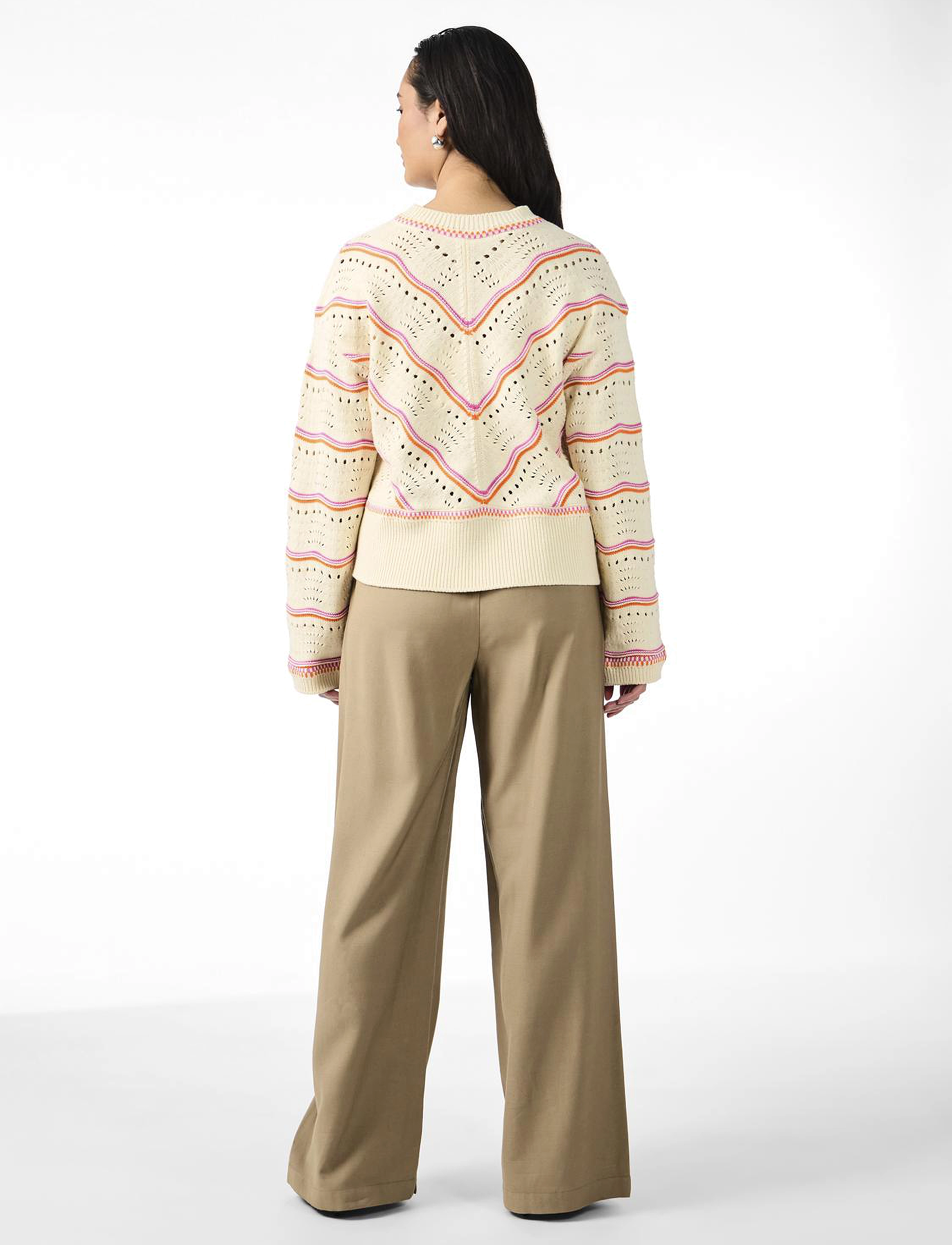 YAS - YASLIMERA LS KNIT PULLOVER S. - swetry - birch - 4