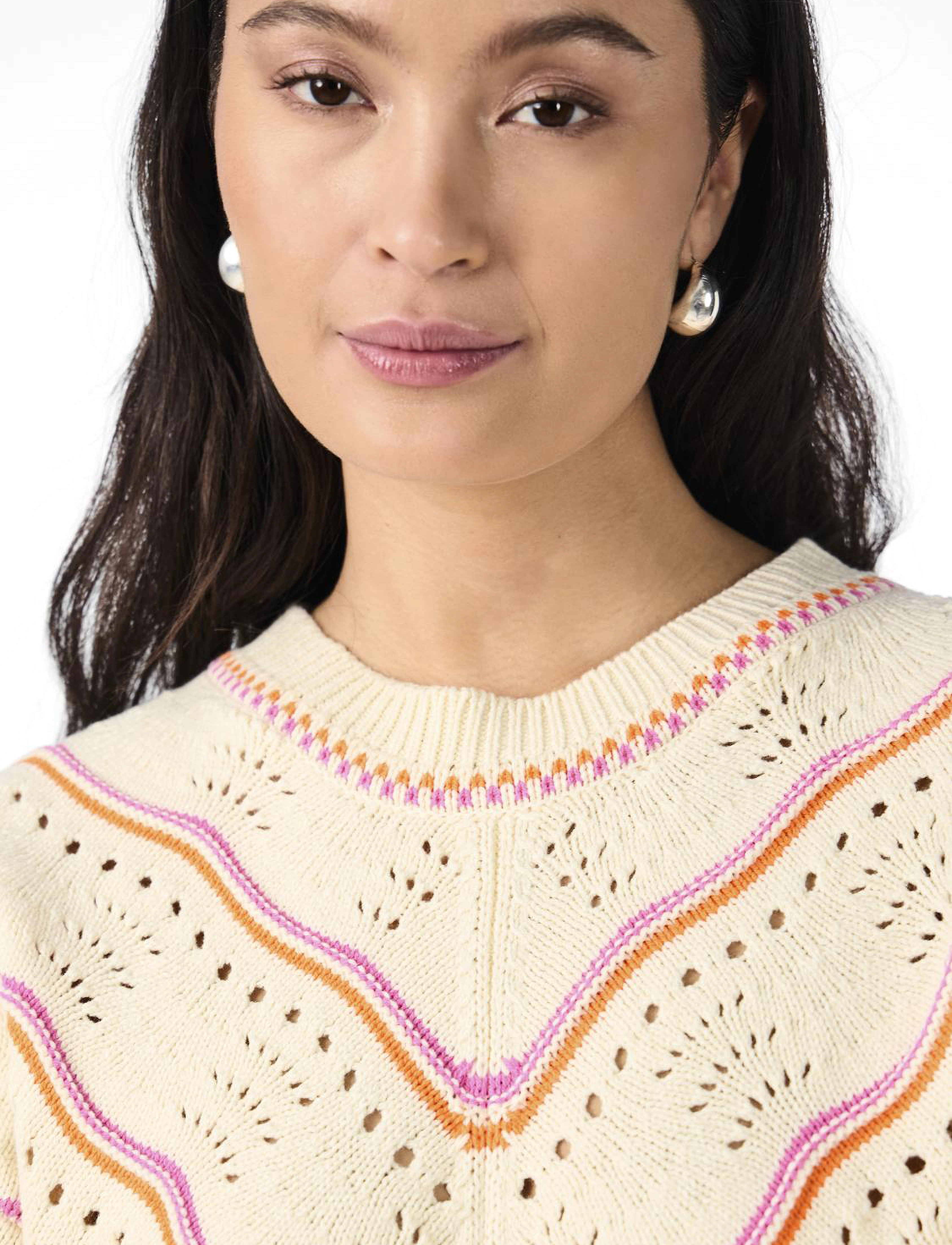 YAS - YASLIMERA LS KNIT PULLOVER S. - swetry - birch - 5