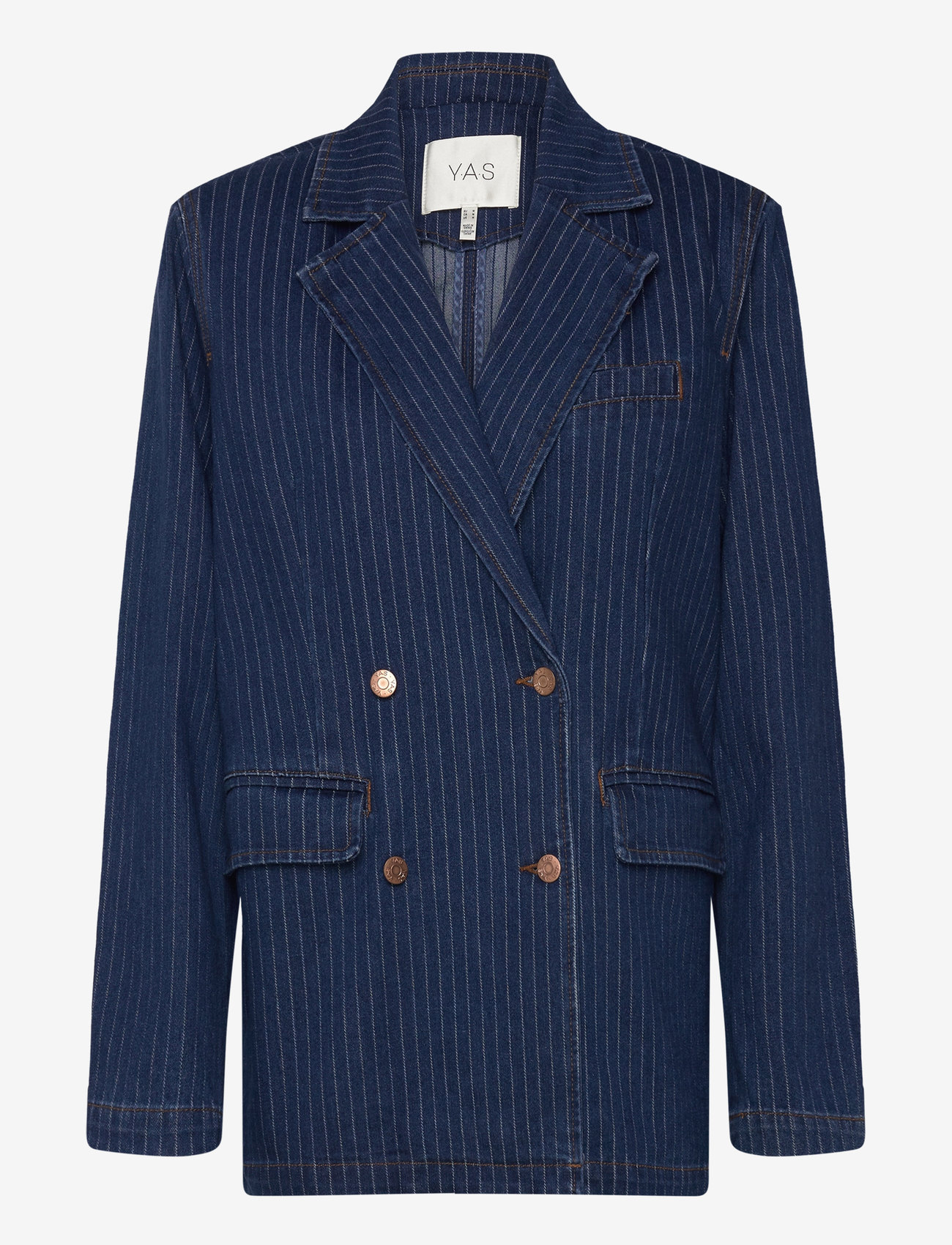 YAS - YASLOMIRA LS DENIM BLAZER S. - jeansjacken - medium blue denim - 1