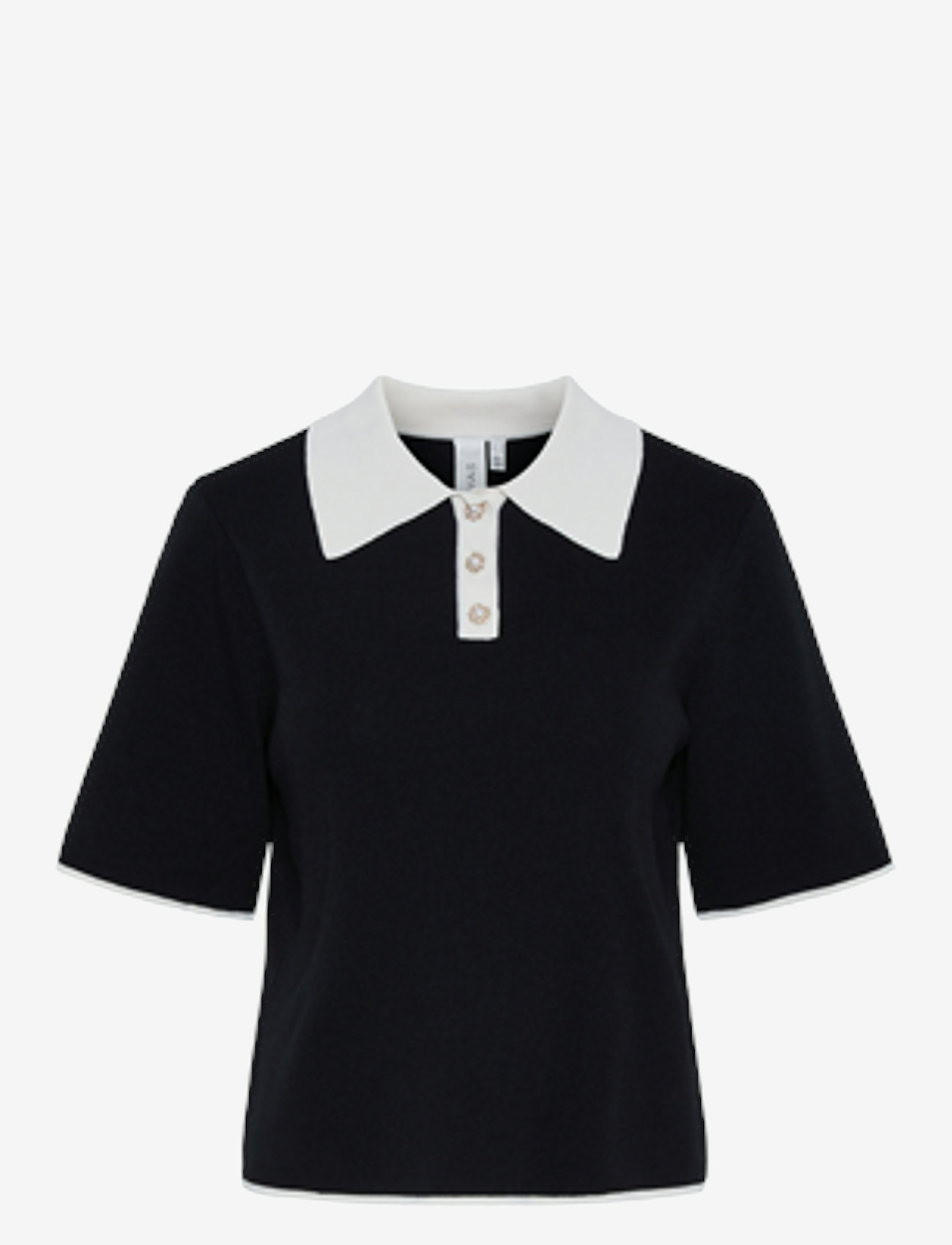 YAS - YASMILLE SS KNIT PULLOVER - black - 1