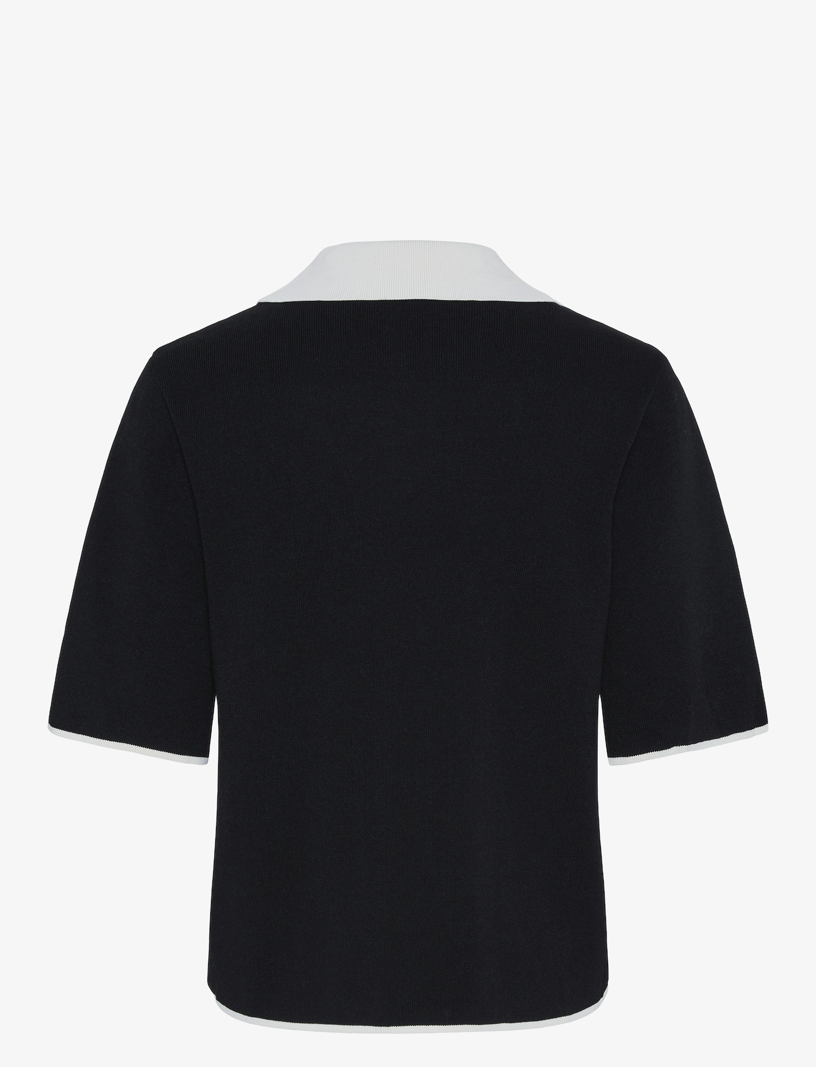 YAS - YASMILLE SS KNIT PULLOVER - jumpers - black - 2