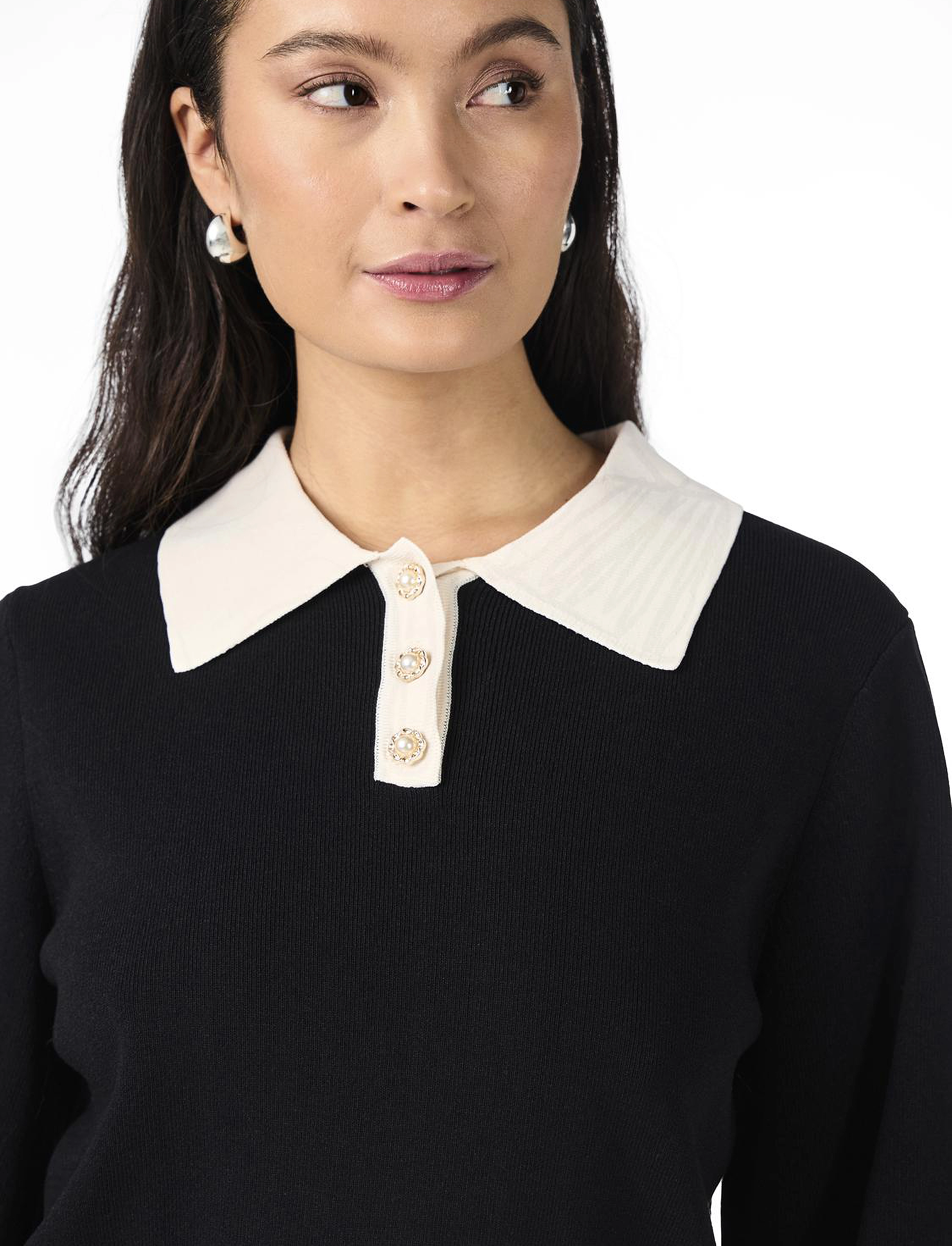 YAS - YASMILLE SS KNIT PULLOVER - jumpers - black - 4