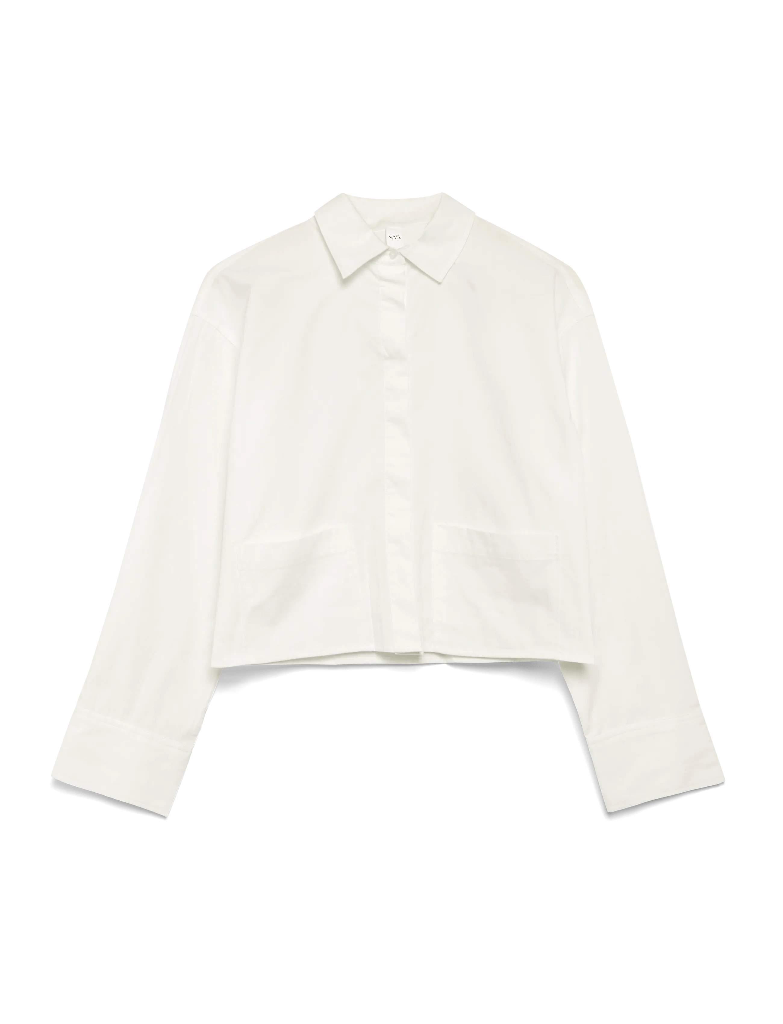 YAS lee Ls Short Shirt Ex, Kvinder, Kort Skjorte, Hvid, Str: XL