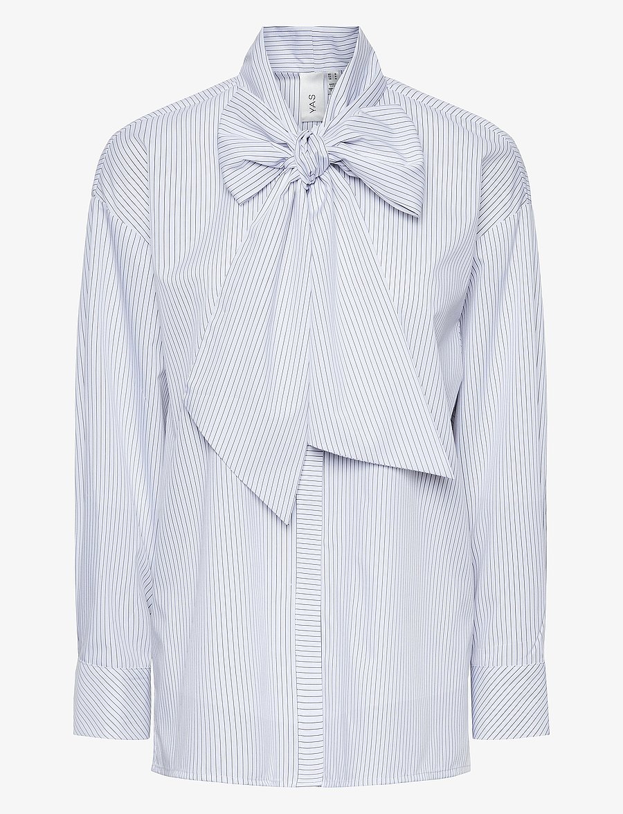 YAS - YASLOMA LS STRIPE SHIRT S. - star white - 1