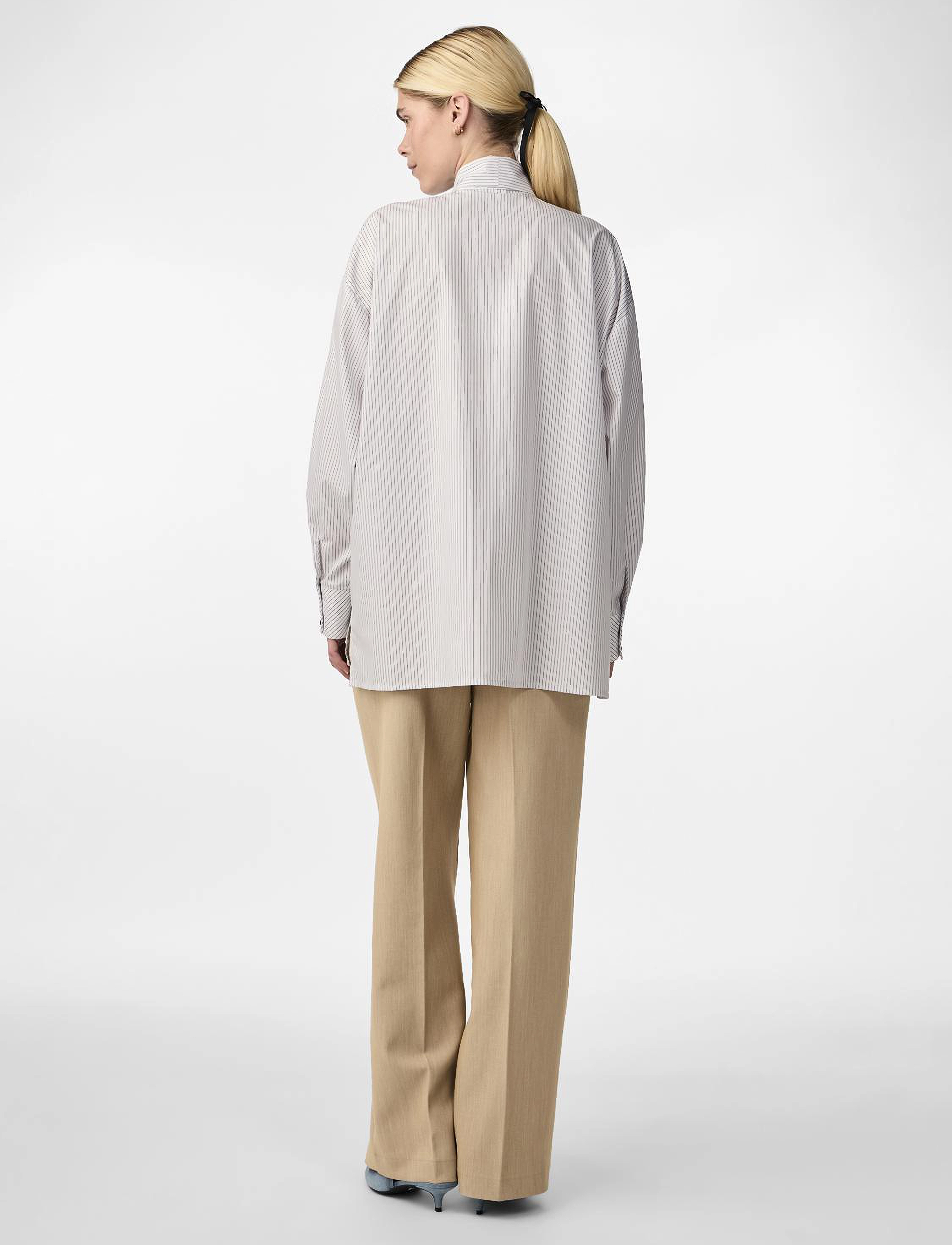 YAS - YASLOMA LS STRIPE SHIRT S. - star white - 3