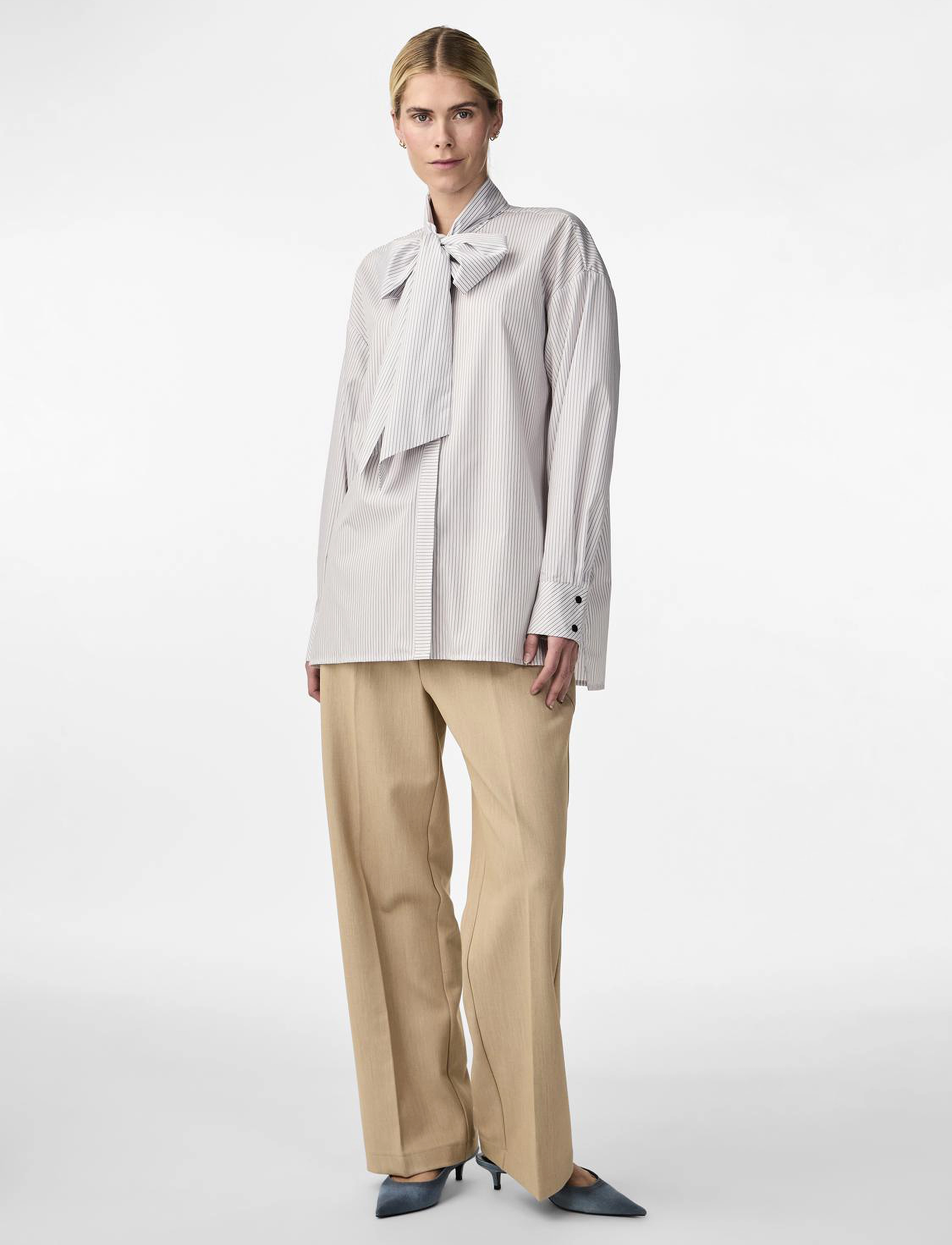 YAS - YASLOMA LS STRIPE SHIRT S. - star white - 4