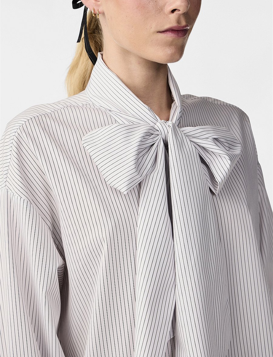 YAS - YASLOMA LS STRIPE SHIRT S. - star white - 5