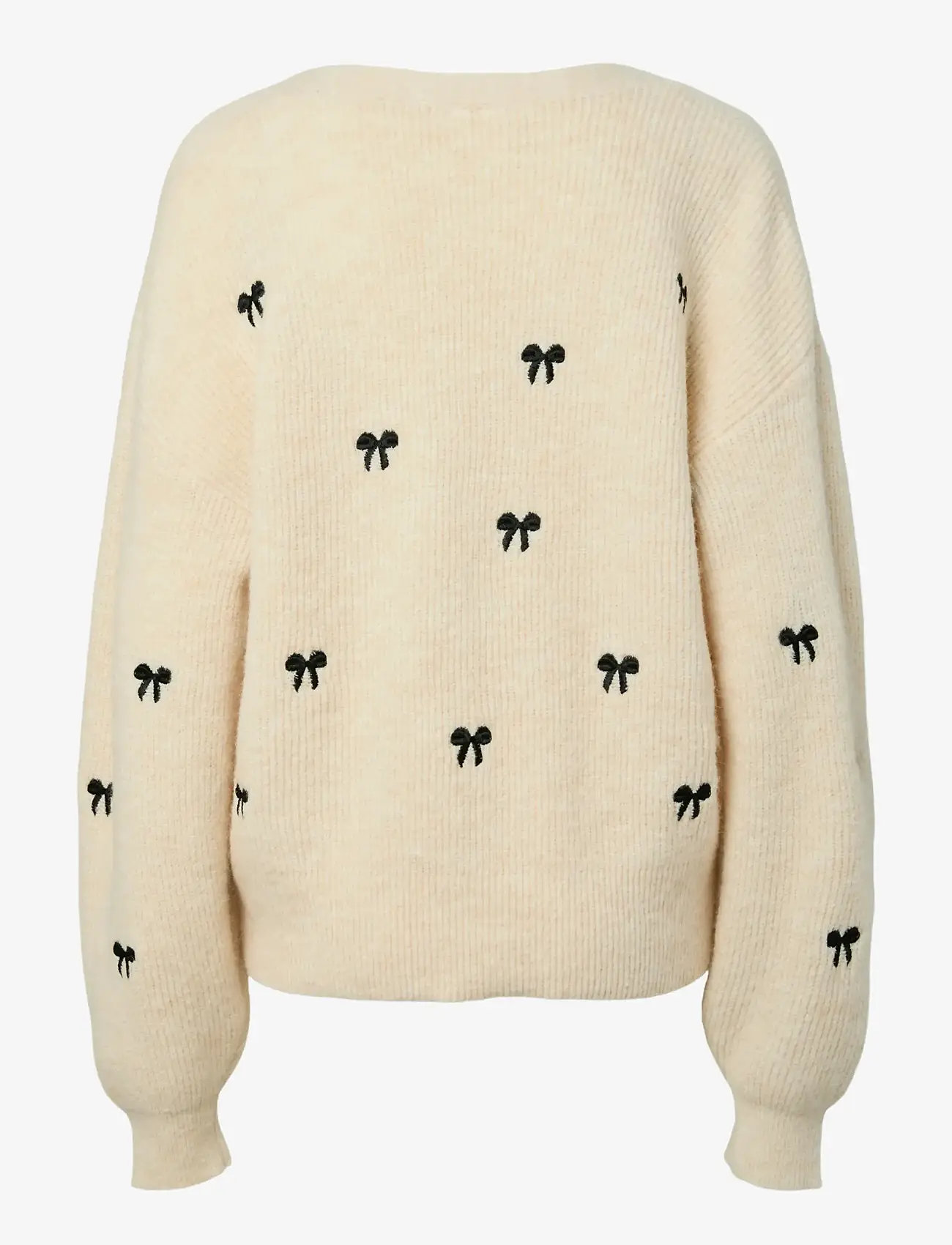 YAS - YASBOW LS EMBROIDED KNIT CARDIGAN S. - cardigans - birch - 2