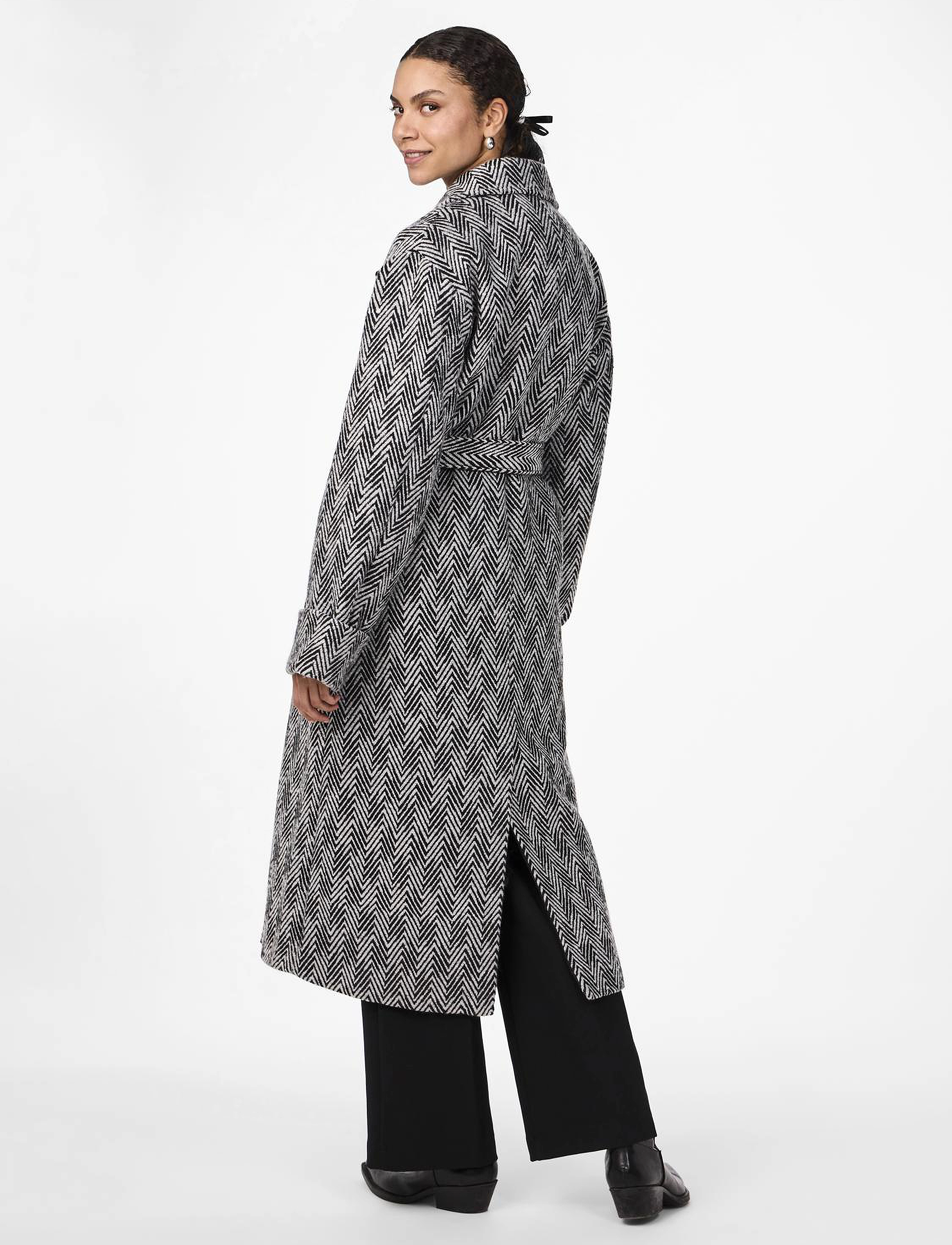YAS - YASDURA LS LONG COAT - overtøj - black - 3