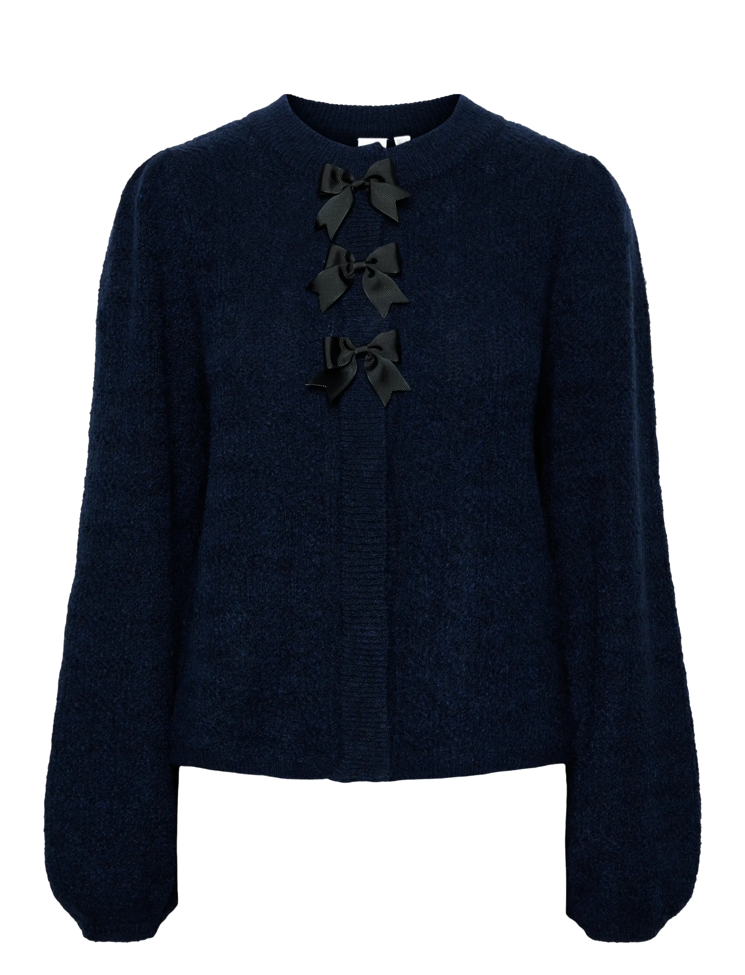 YAS YASBONSA LS KNIT CARDIGAN S. - Tøj - NAVY BLAZER / navy