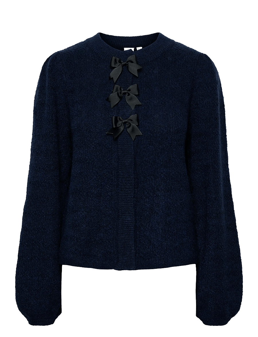 YAS - YASBONSA LS KNIT CARDIGAN S. - koftor - navy blazer - 1