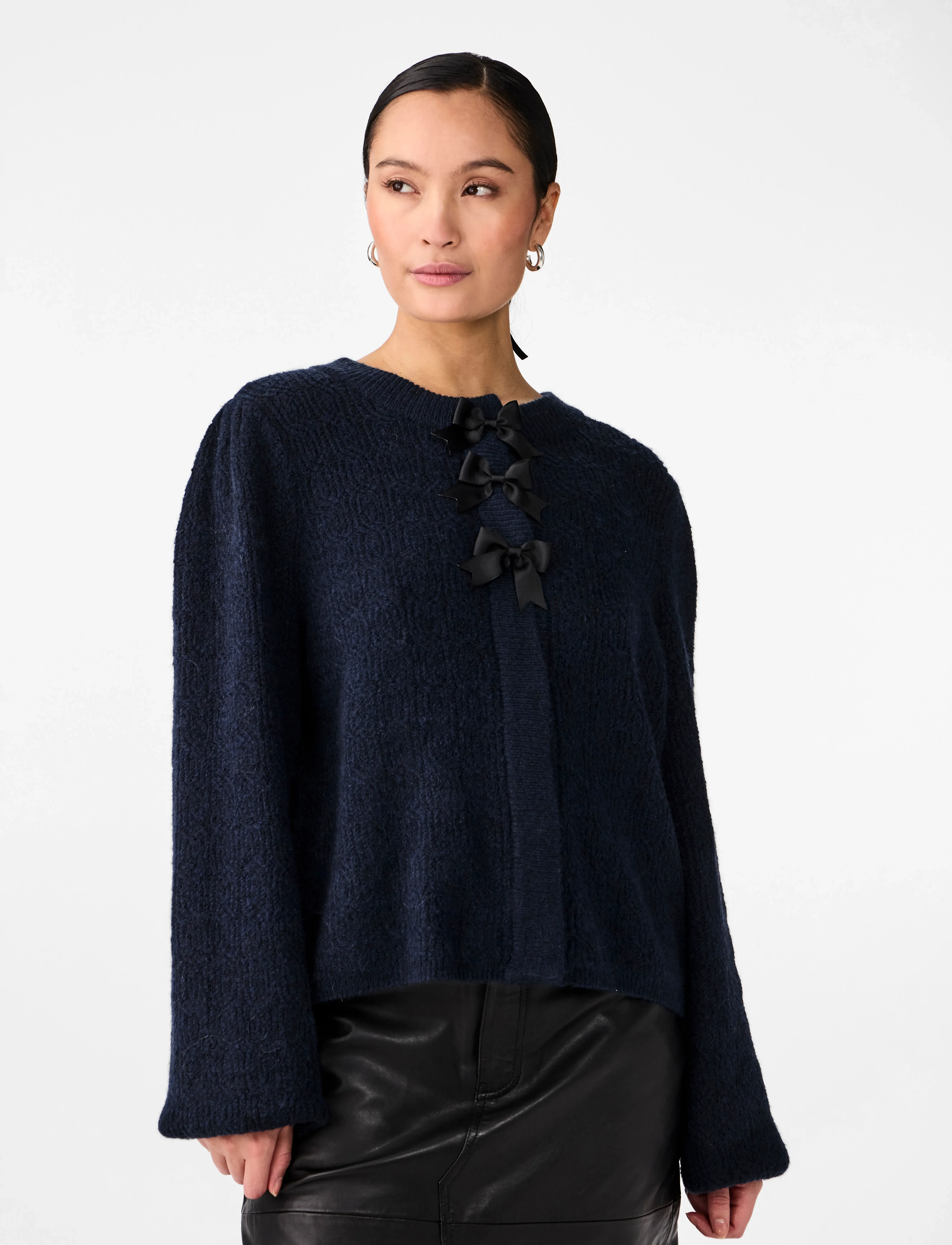 YAS bonsa Ls Knit Cardigan S., S, Knitwear, Marineblau - Cardigans, Frauen