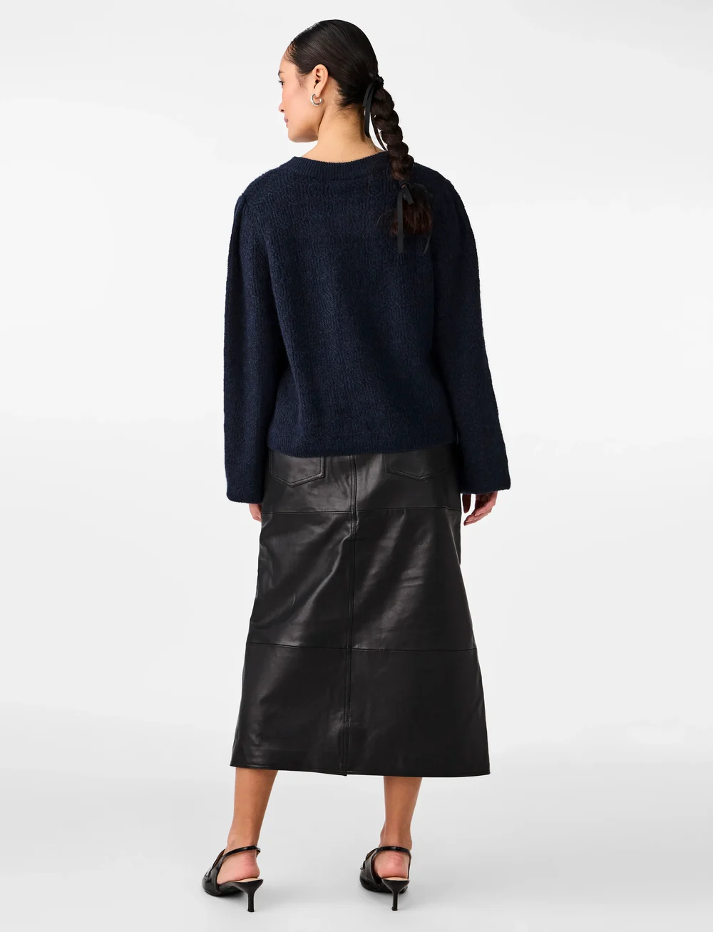 YAS - YASBONSA LS KNIT CARDIGAN S. - koftor - navy blazer - 3