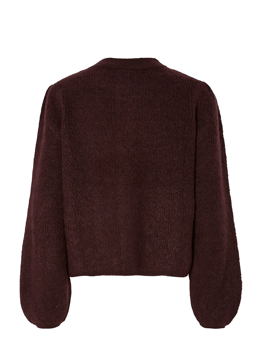 YAS - YASBONSA LS KNIT CARDIGAN S. - cardigans - port royale - 2