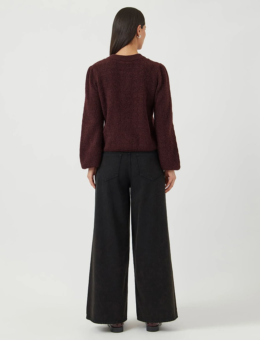 YAS - YASBONSA LS KNIT CARDIGAN S. - cardigans - port royale - 3