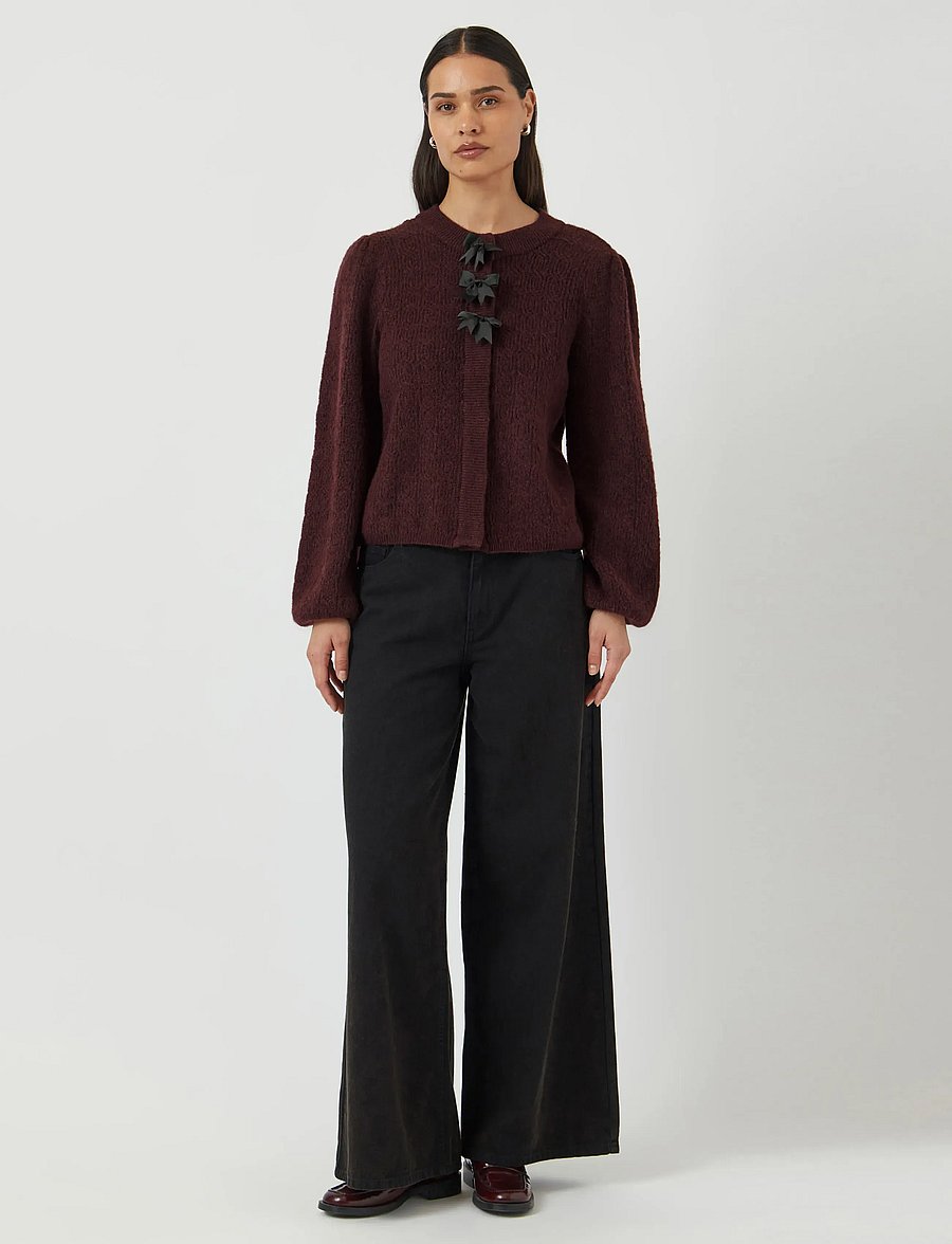 YAS - YASBONSA LS KNIT CARDIGAN S. - cardigans - port royale - 4
