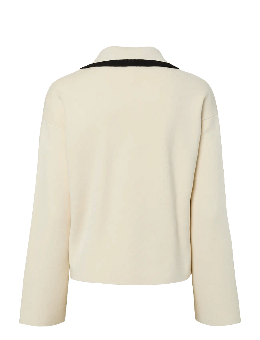 YAS - YASJOSIE LS BOW KNIT TOP S. NOOS - pullover - birch - 2