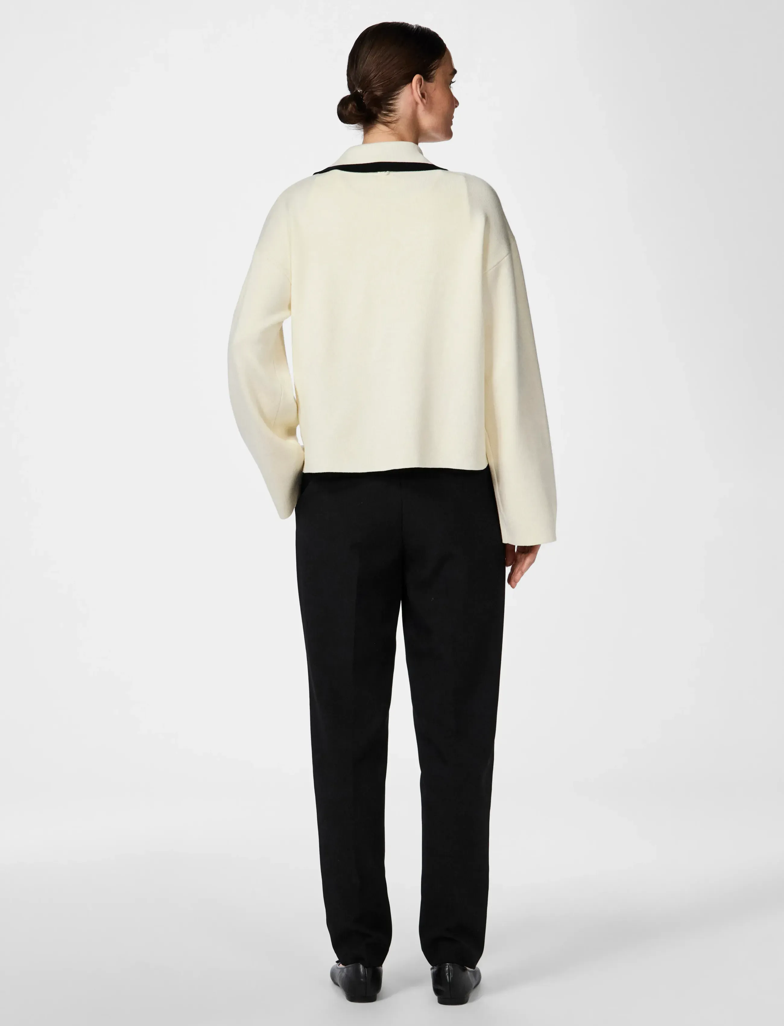 YAS - YASJOSIE LS BOW KNIT TOP S. NOOS - pullover - birch - 3