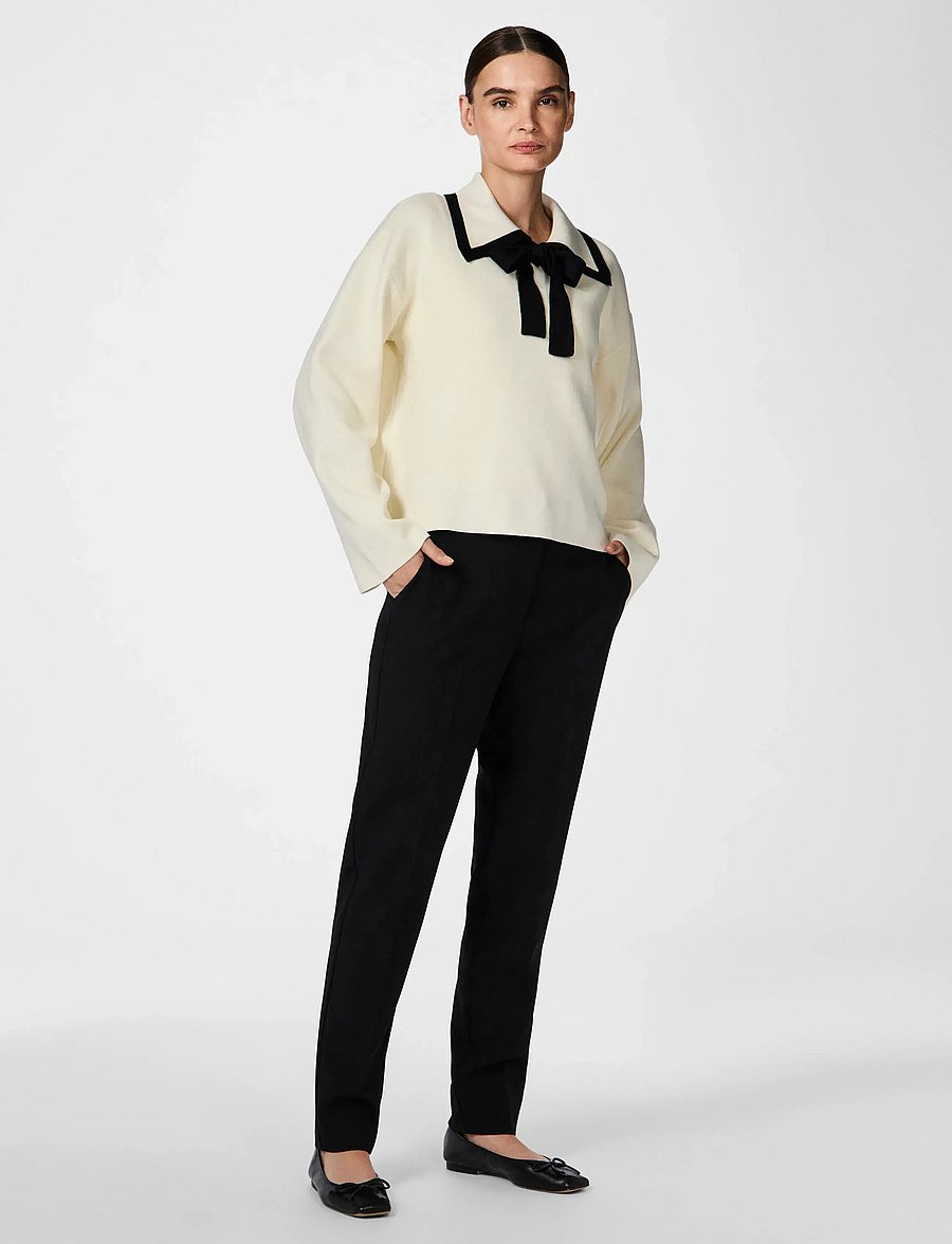 YAS - YASJOSIE LS BOW KNIT TOP S. NOOS - pullover - birch - 5