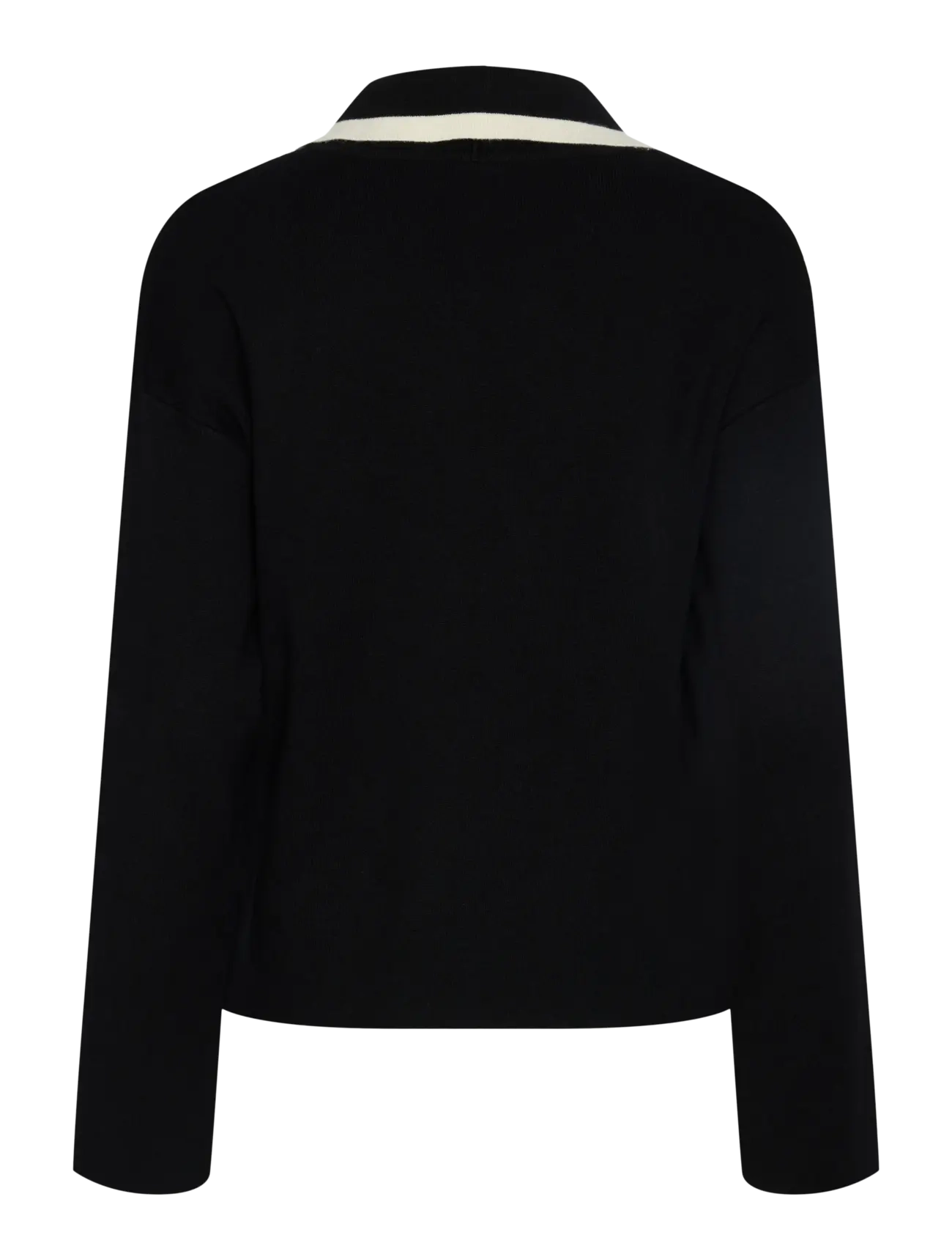 YAS - YASJOSIE LS BOW KNIT TOP S. NOOS - striktrøjer - black - 2
