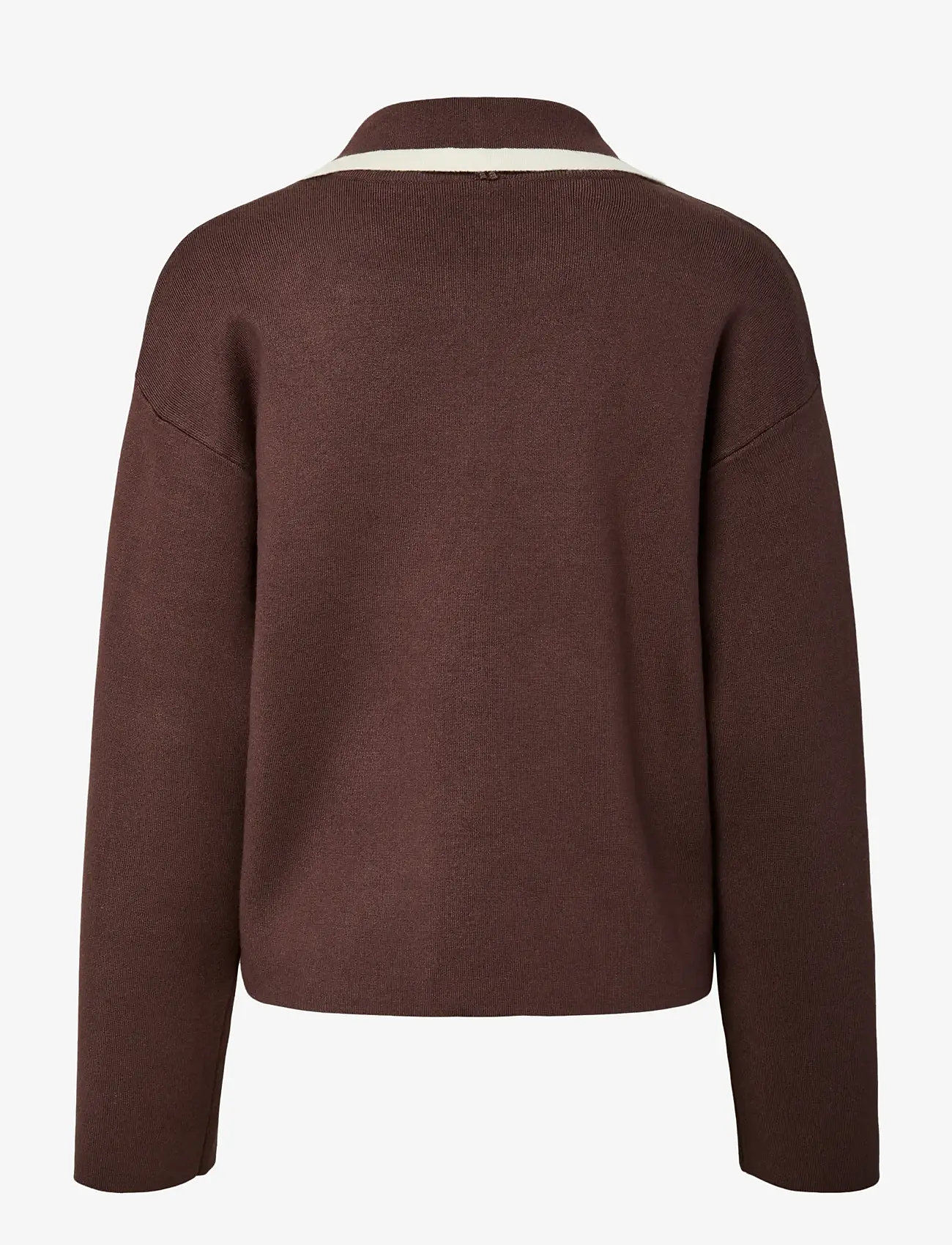 YAS - YASJOSIE LS BOW KNIT TOP - striktrøjer - chocolate brown - 2