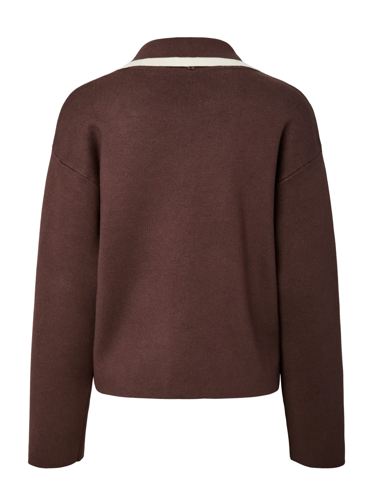 YAS - YASJOSIE LS BOW KNIT TOP S. NOOS - pullover - chocolate brown - 2