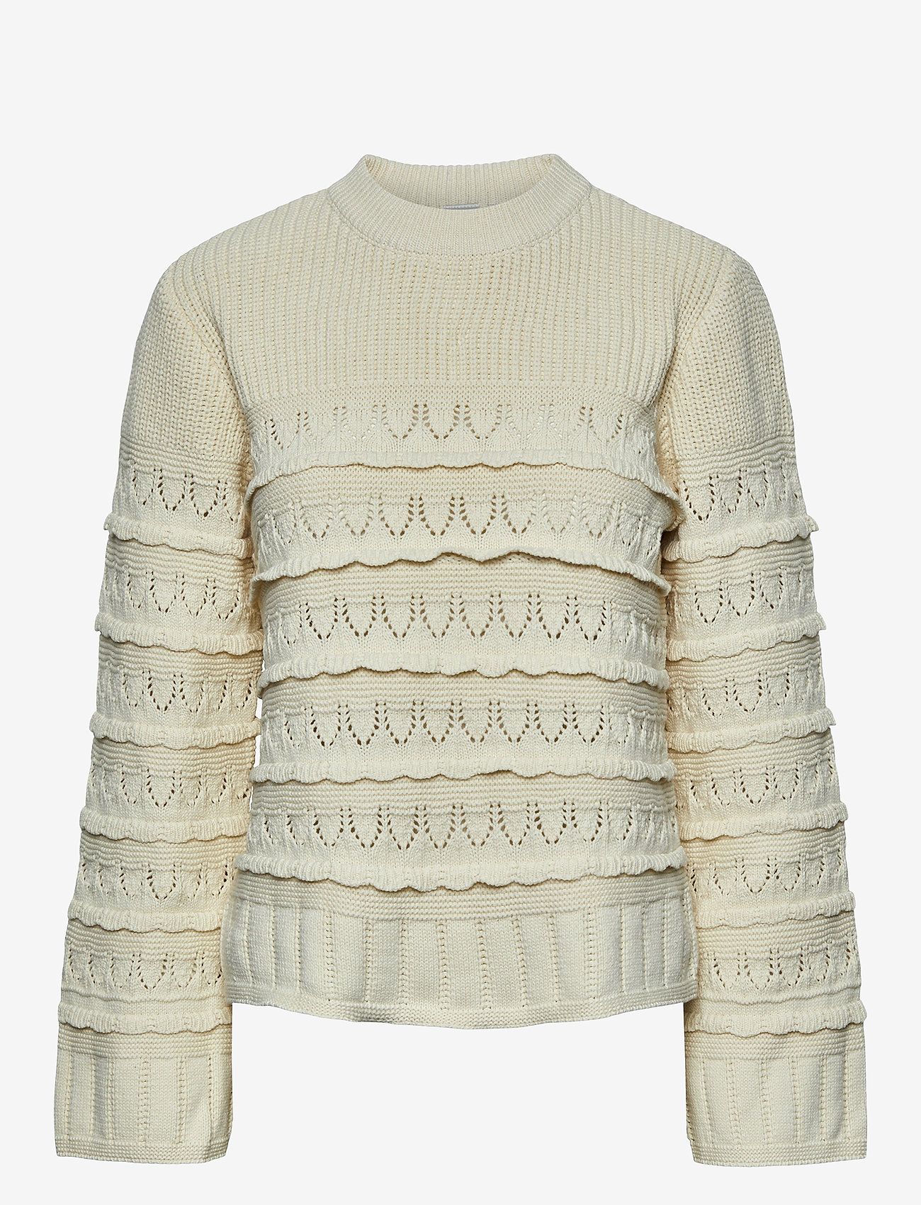 YAS - YASTIMU LS KNIT PULLOVER - herbstliche kleidung - birch - 0